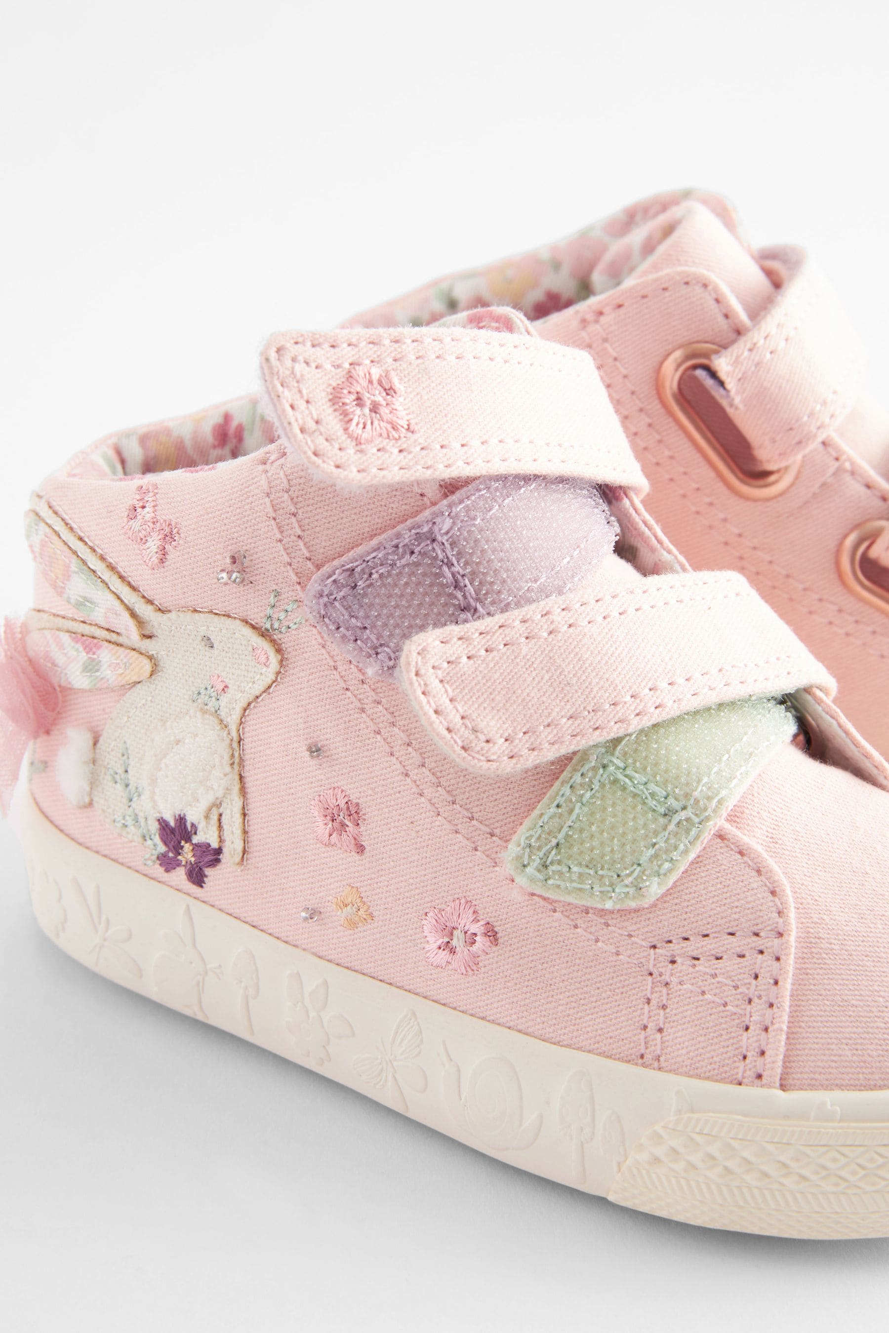 Pink Bunny High Top Trainers