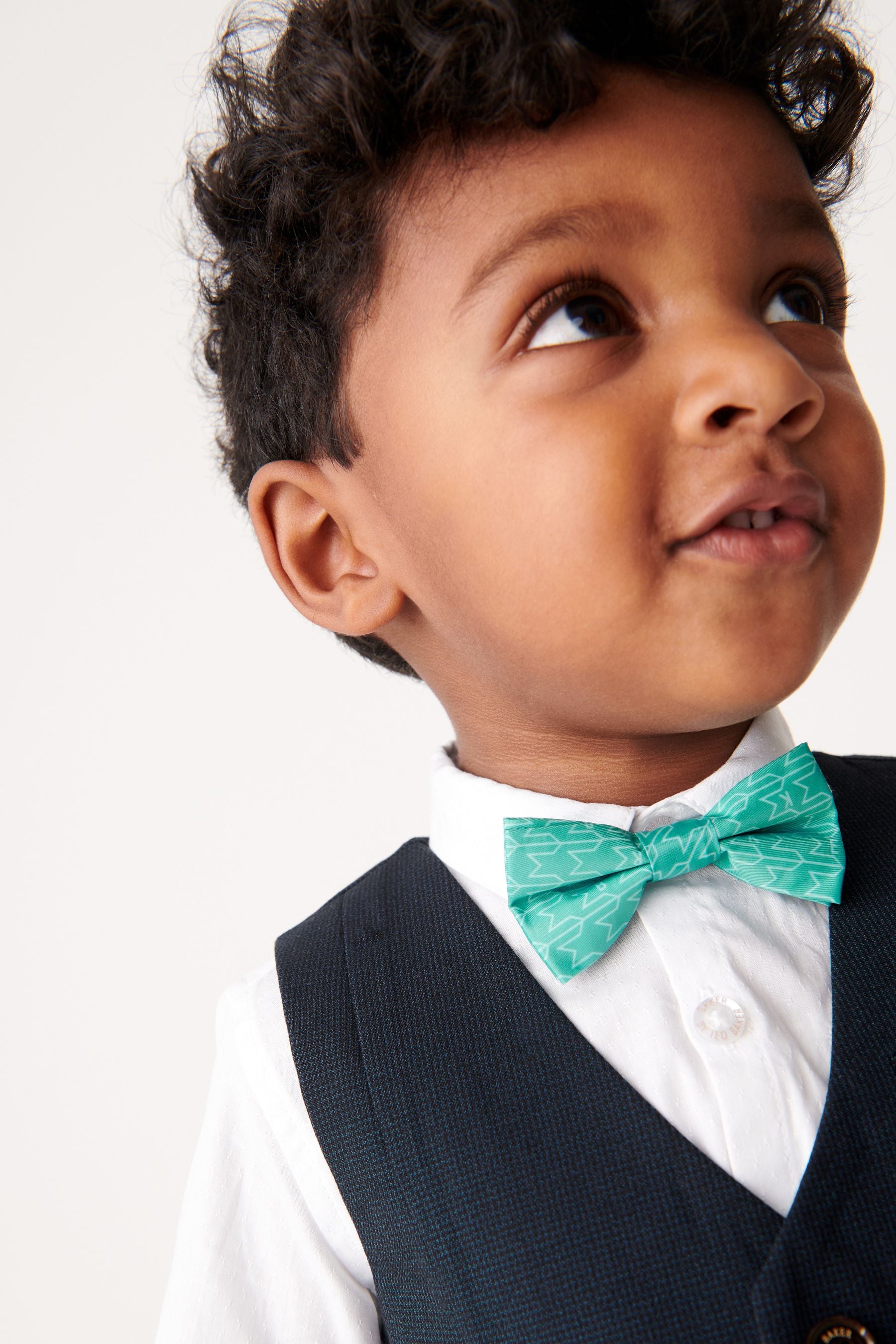 Navy Blue Baker by Ted Baker Shirt Waistcoat and Short Set