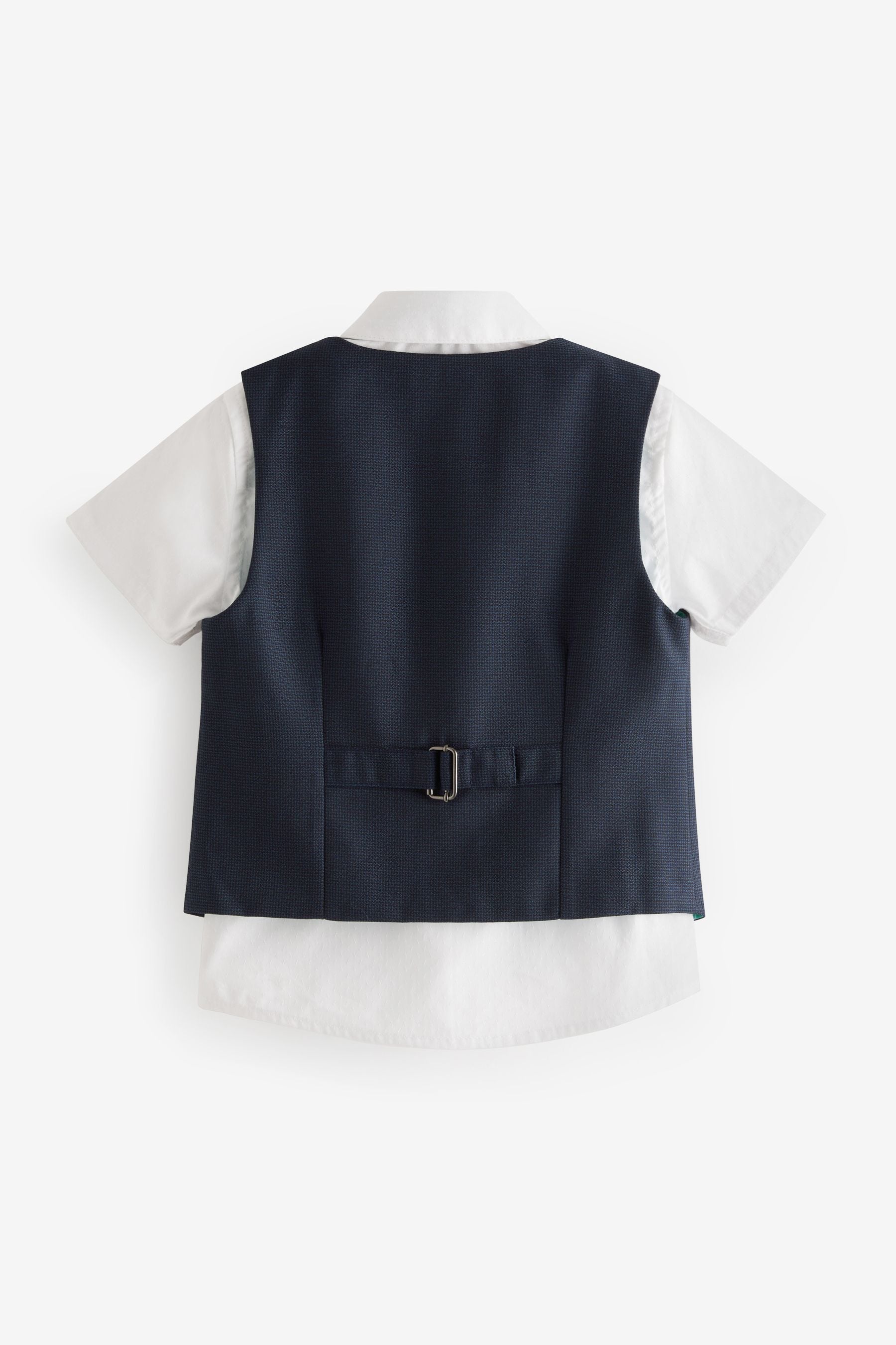 Navy Blue Baker by Ted Baker Shirt Waistcoat and Short Set