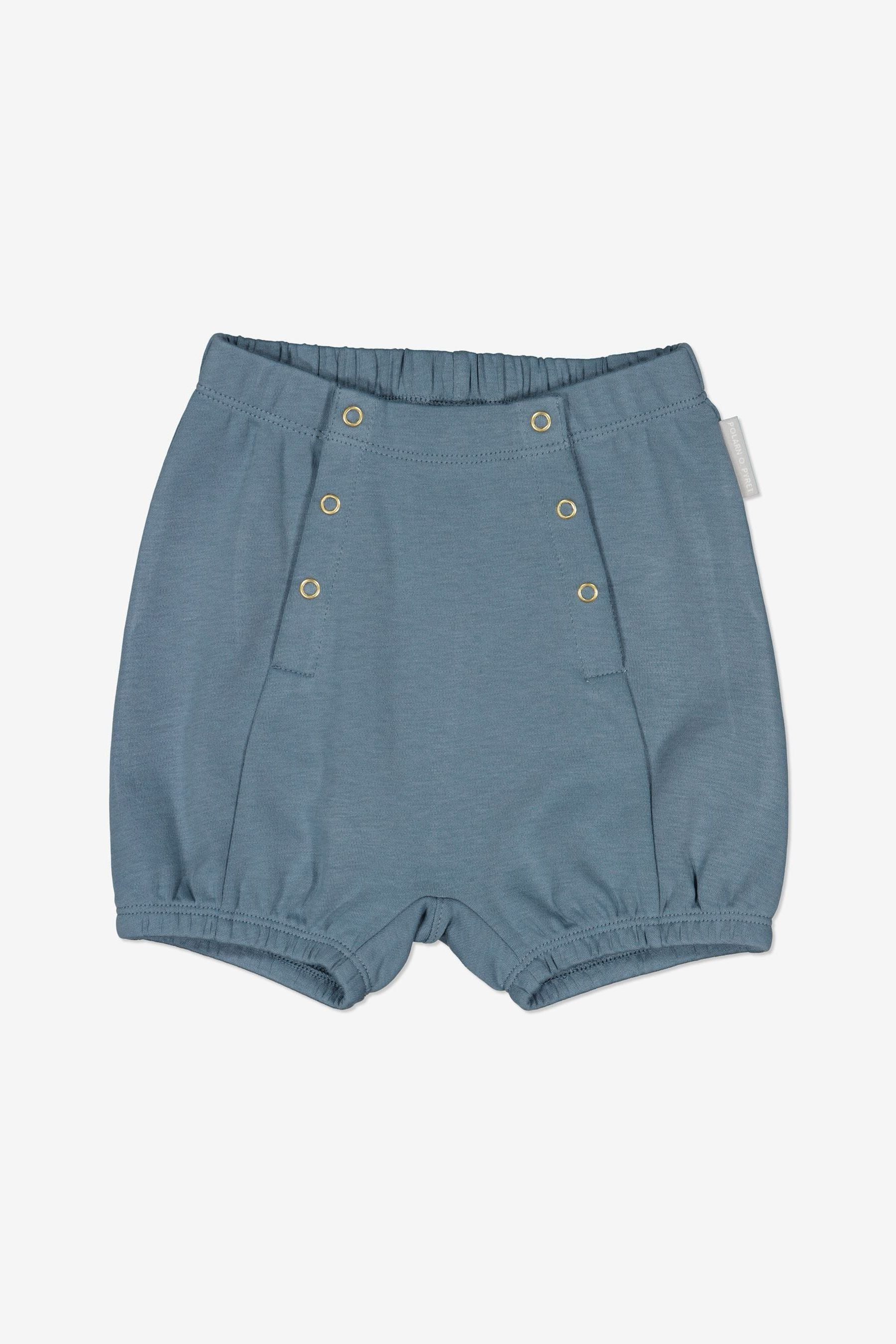 Polarn O. Pyret Baby Blue Organic Cotton Smart Shorts