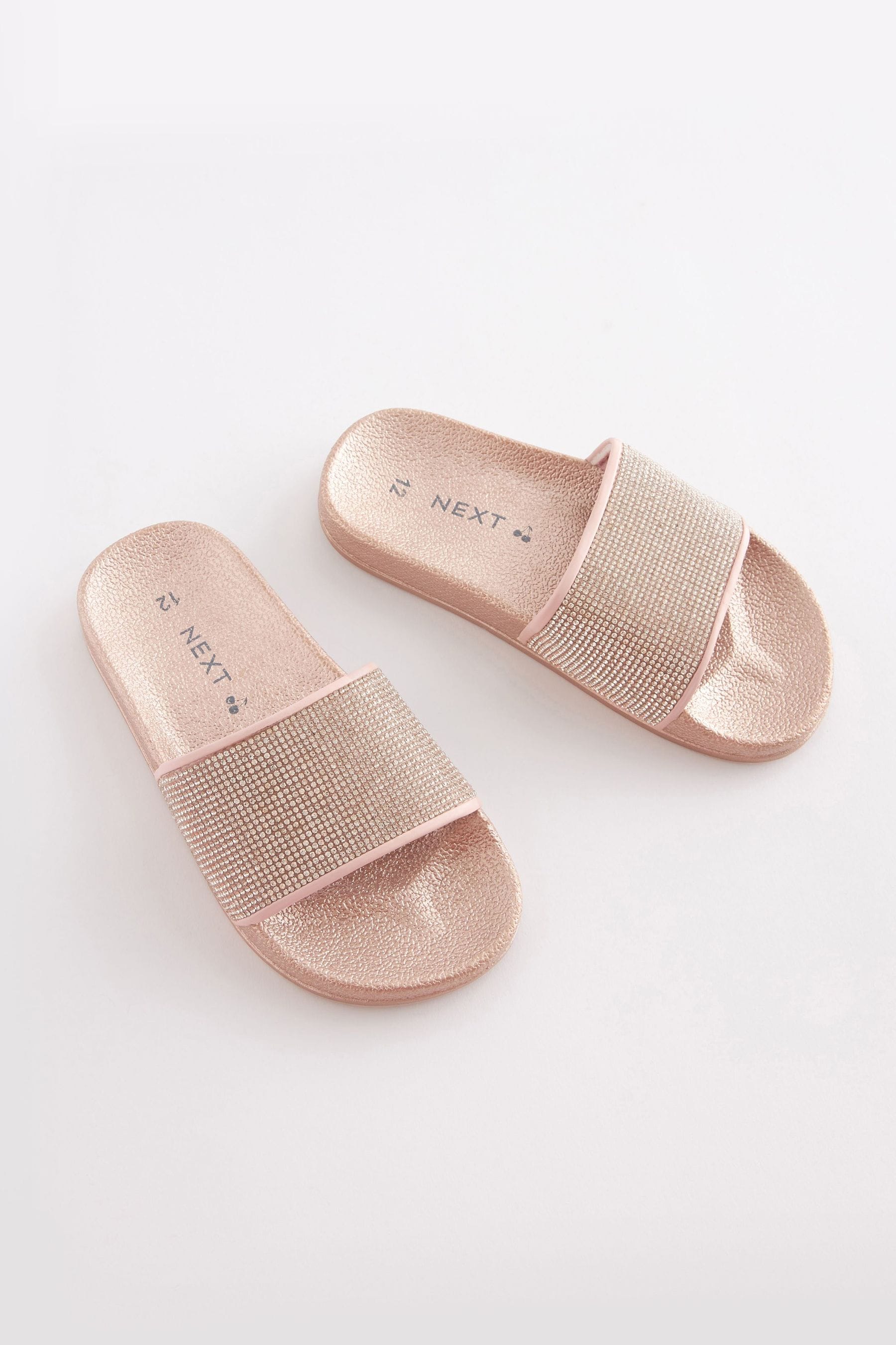 Rose Gold Jewel Sliders