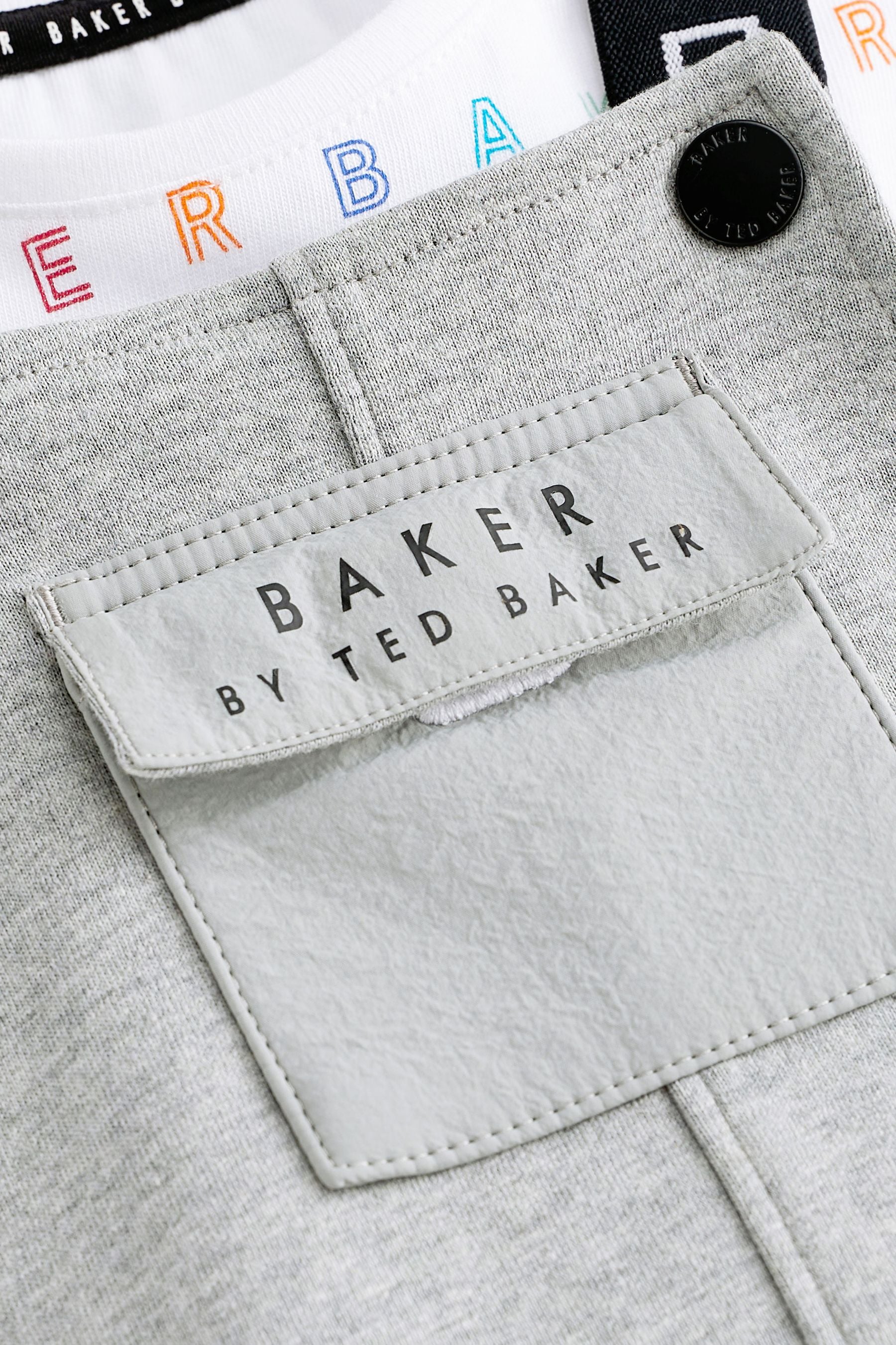 Grey Baker by Ted Baker T-Shirt and Dungaree Set