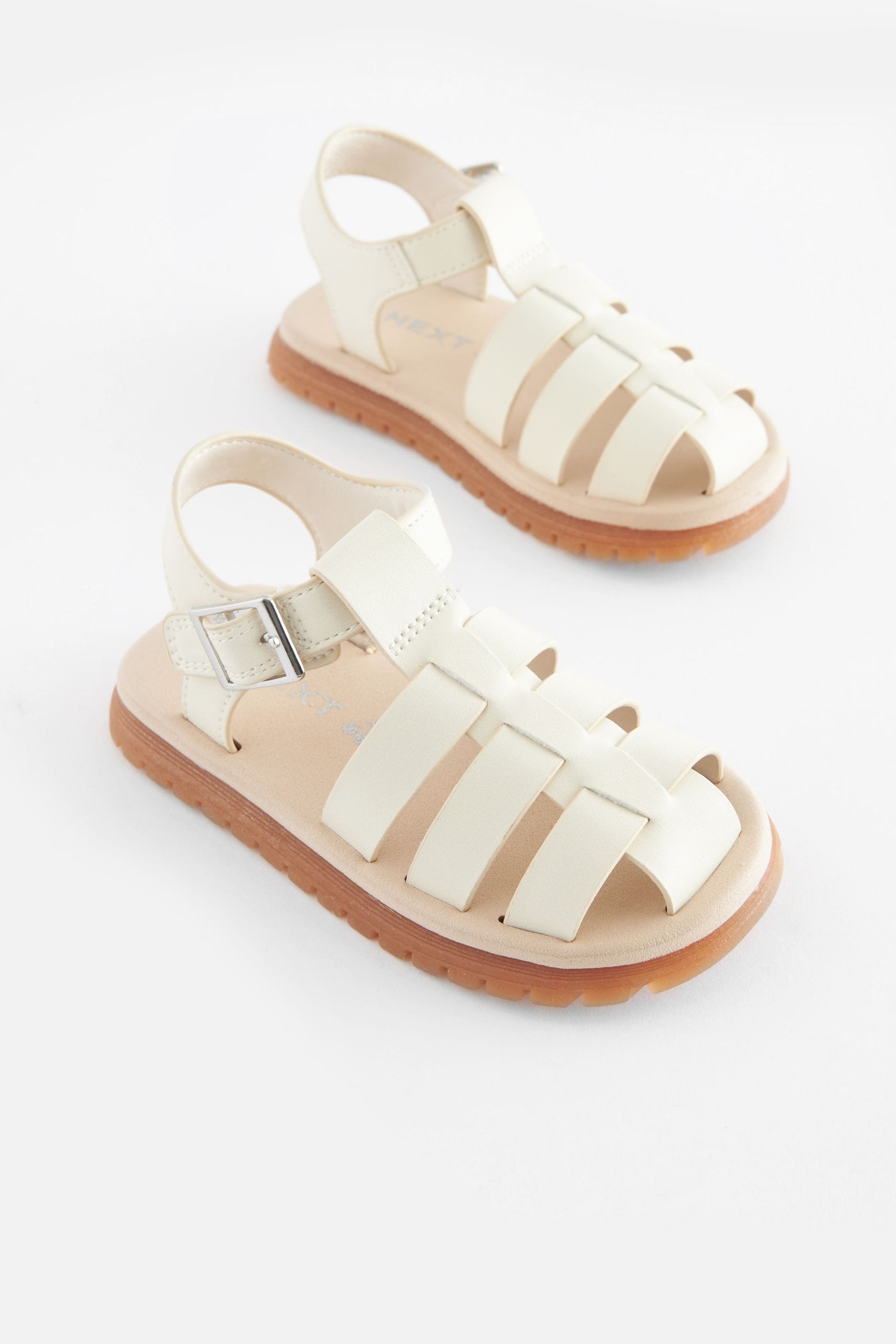 Bone White Fisherman Sandals