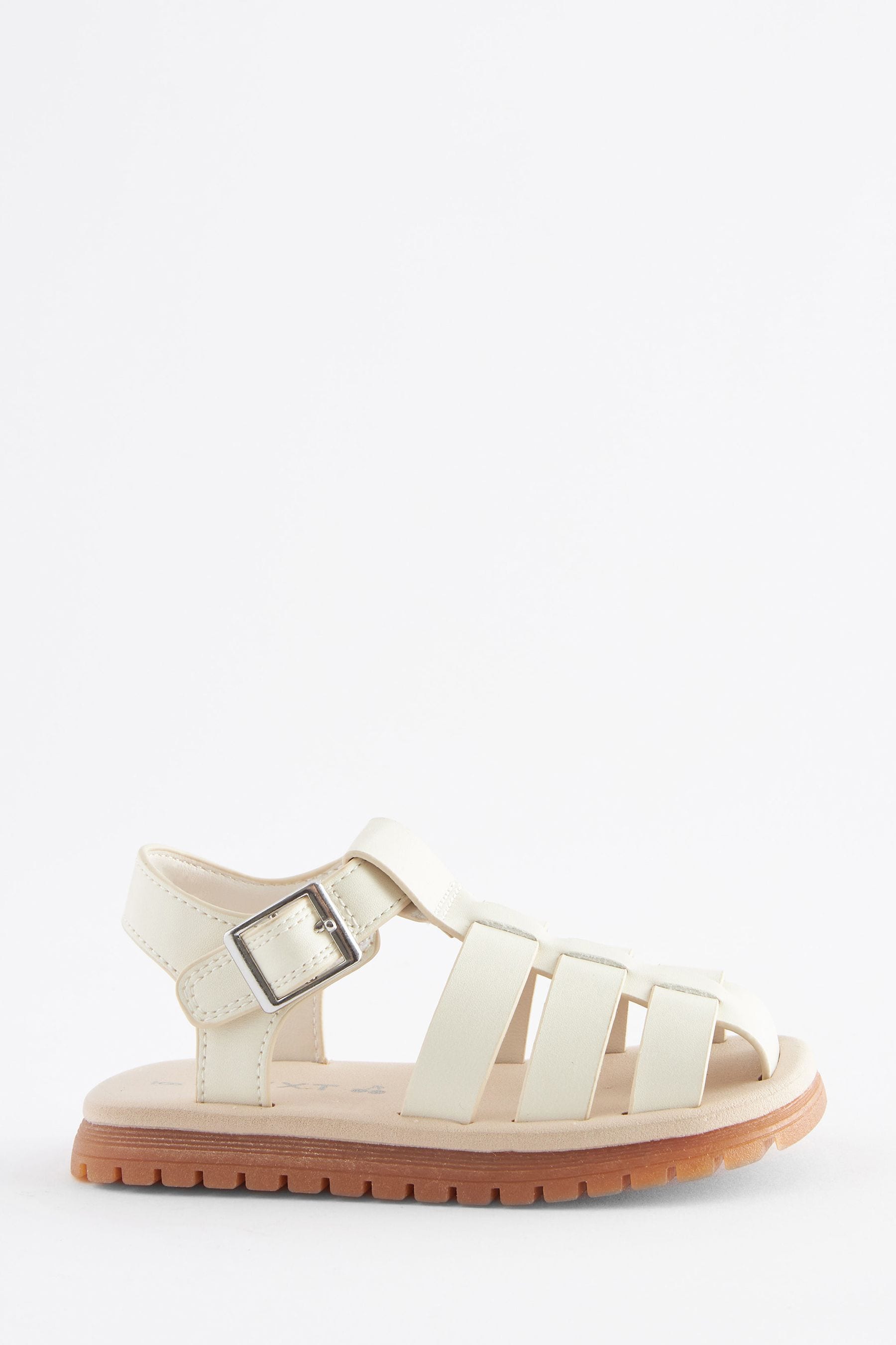 Bone White Fisherman Sandals