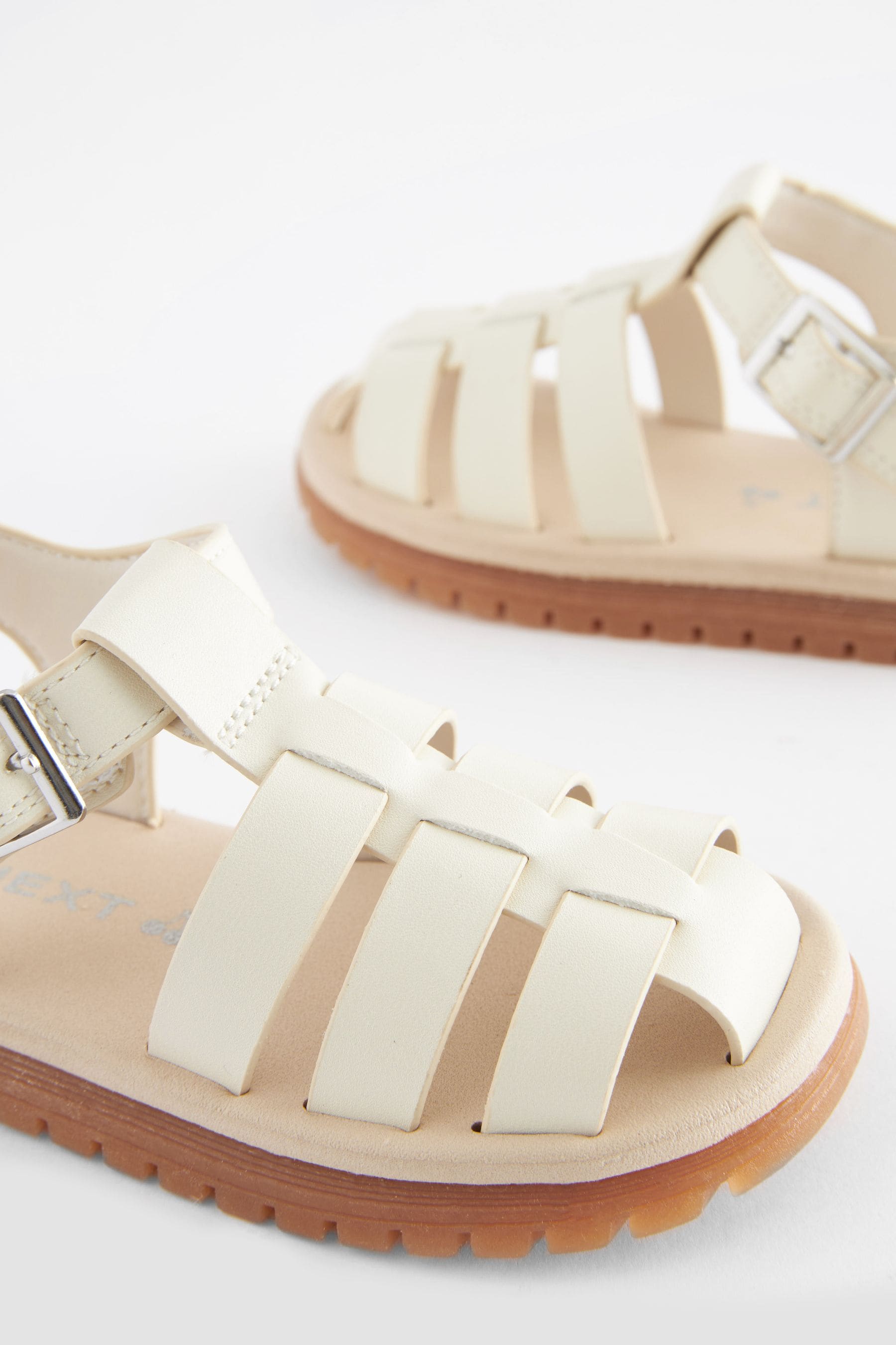 Bone White Fisherman Sandals