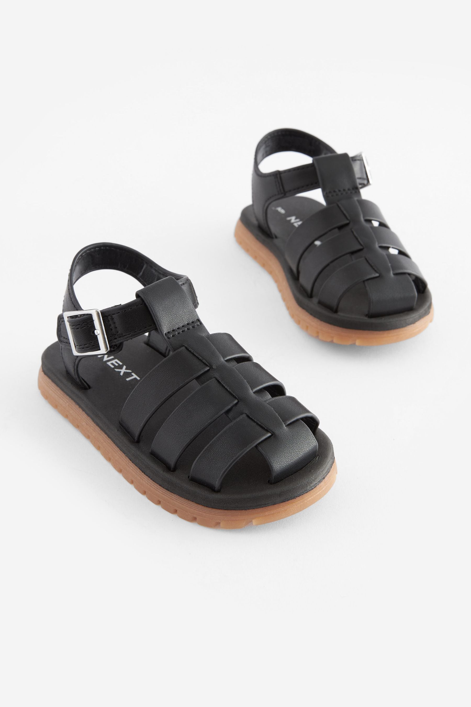 Black Fisherman Sandals