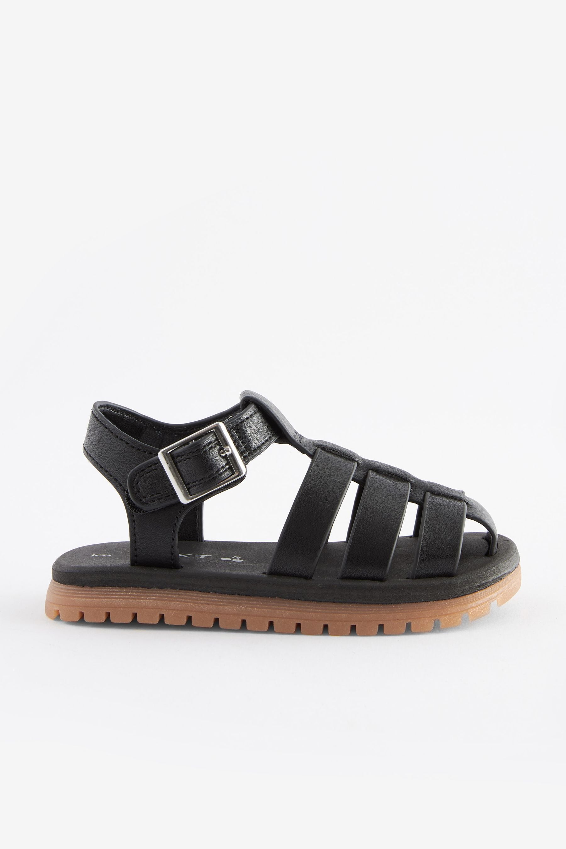 Black Fisherman Sandals