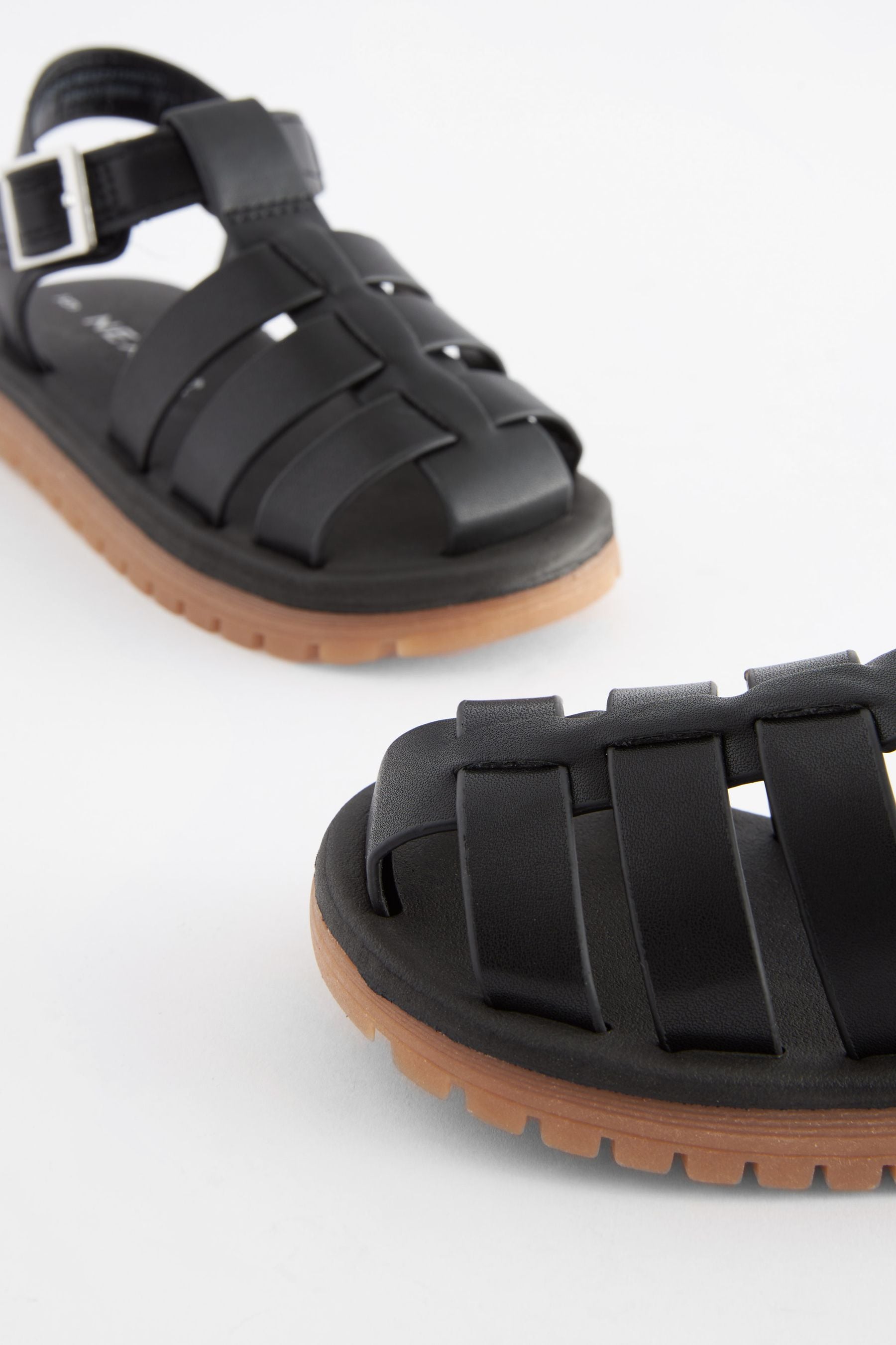 Black Fisherman Sandals