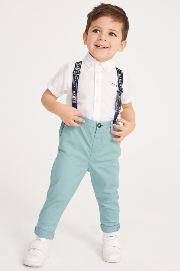 Blue Baker by Ted Baker Shirt, Chino and Braces Set