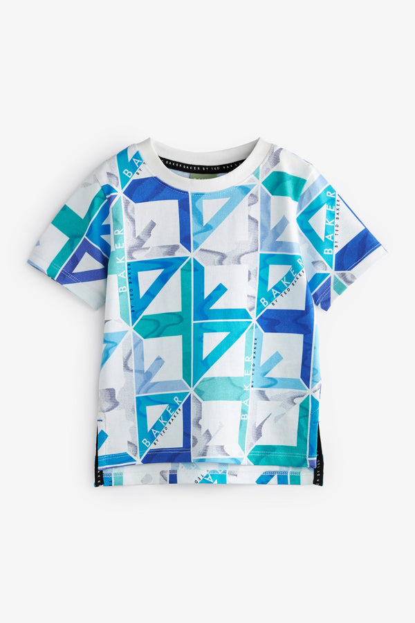 Blue/White Baker by Ted Baker Graphic T-Shirt