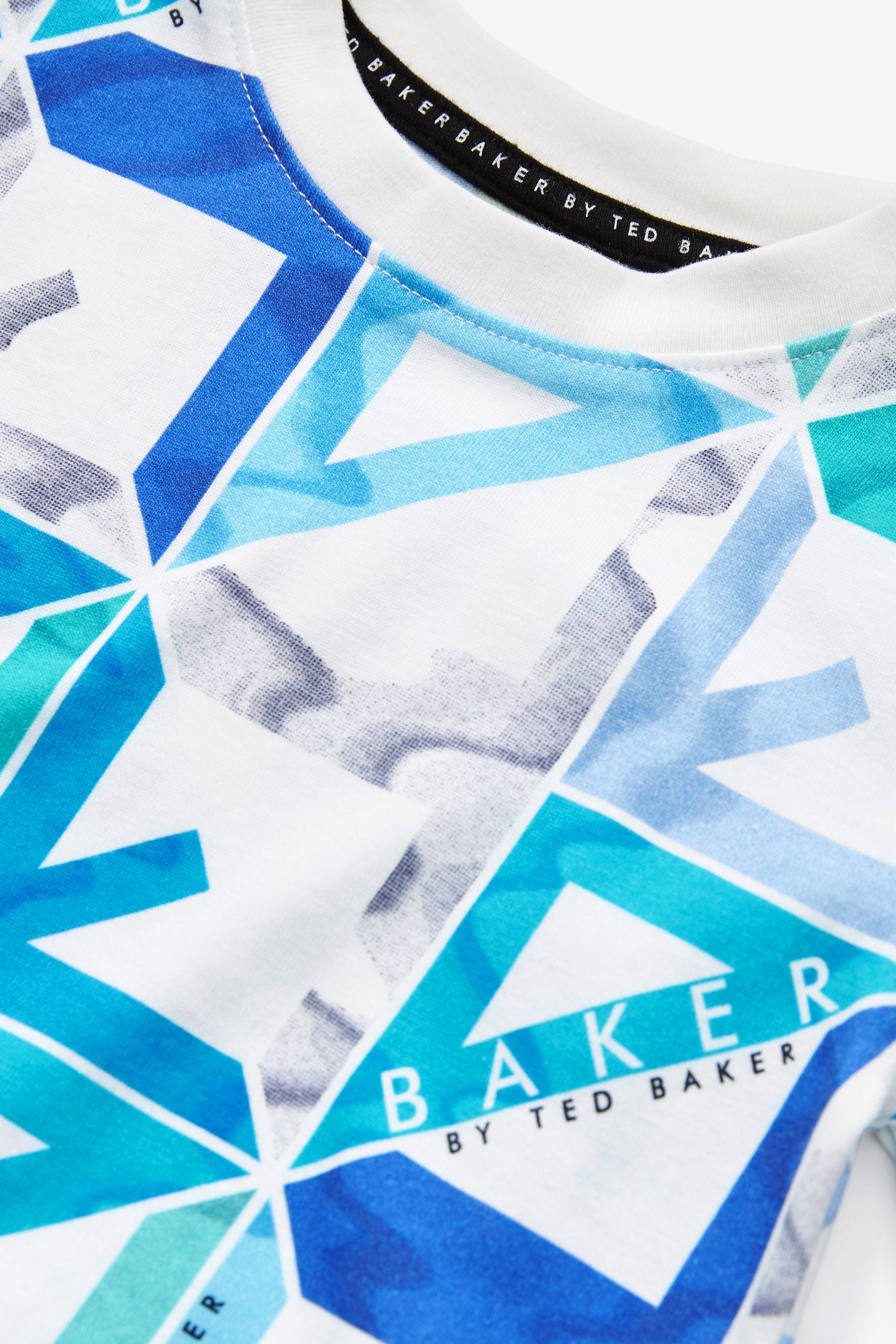 Blue/White Baker by Ted Baker Graphic T-Shirt