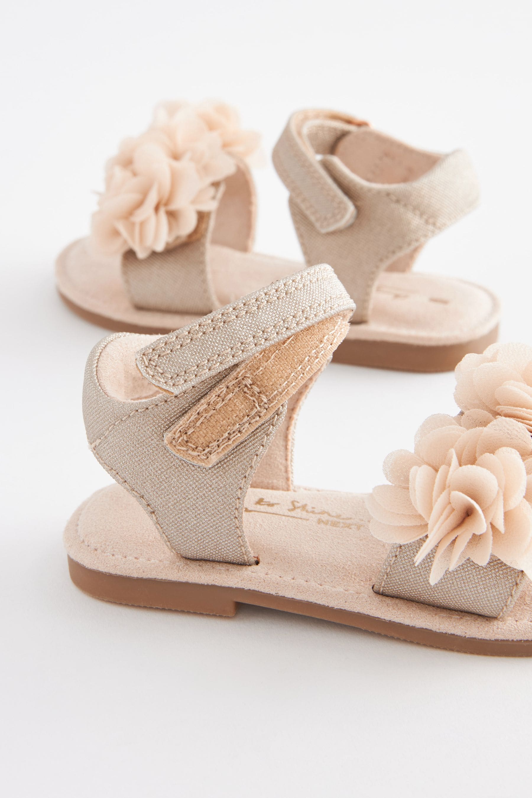 Gold Bridesmaid Collection Corsage Sandals