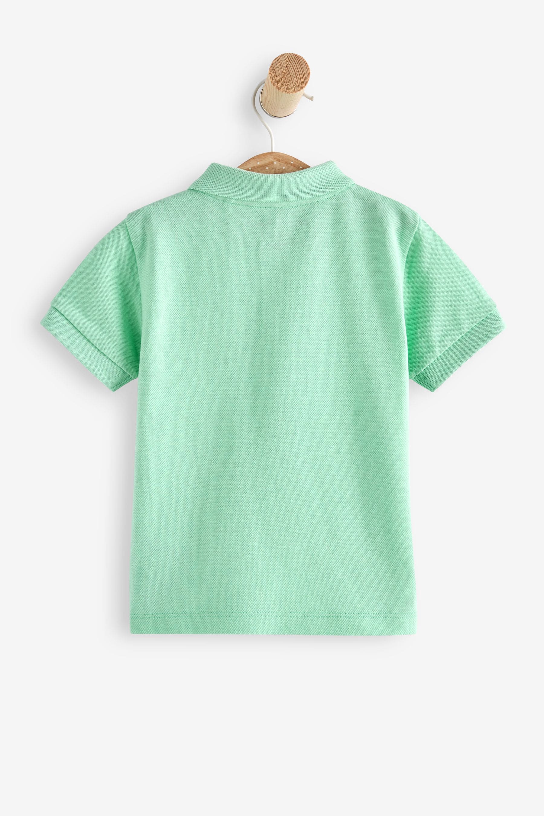 Mint Green Short Sleeve Plain Polo Shirt (3mths-7yrs)