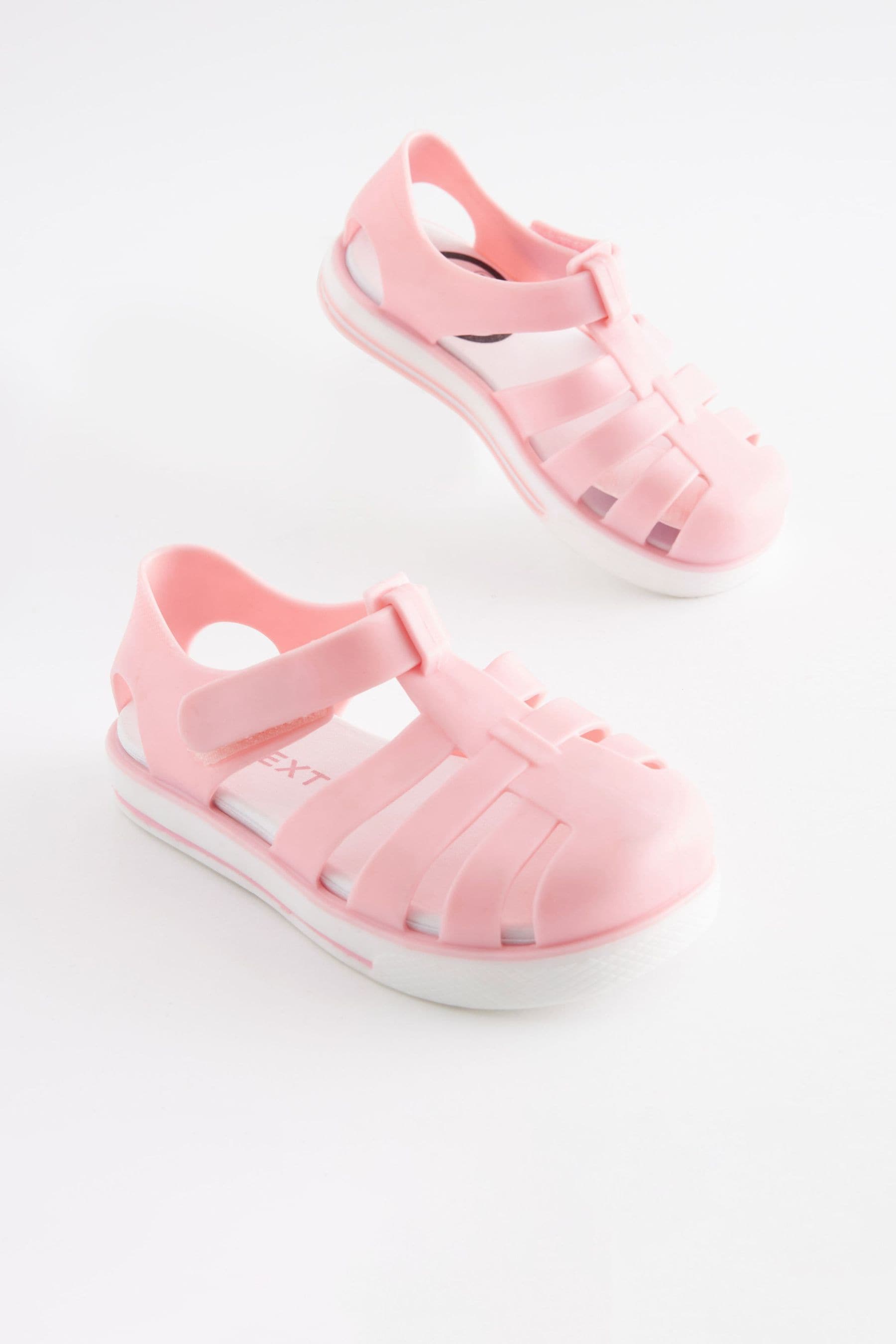 Pink Jelly Fisherman Sandals