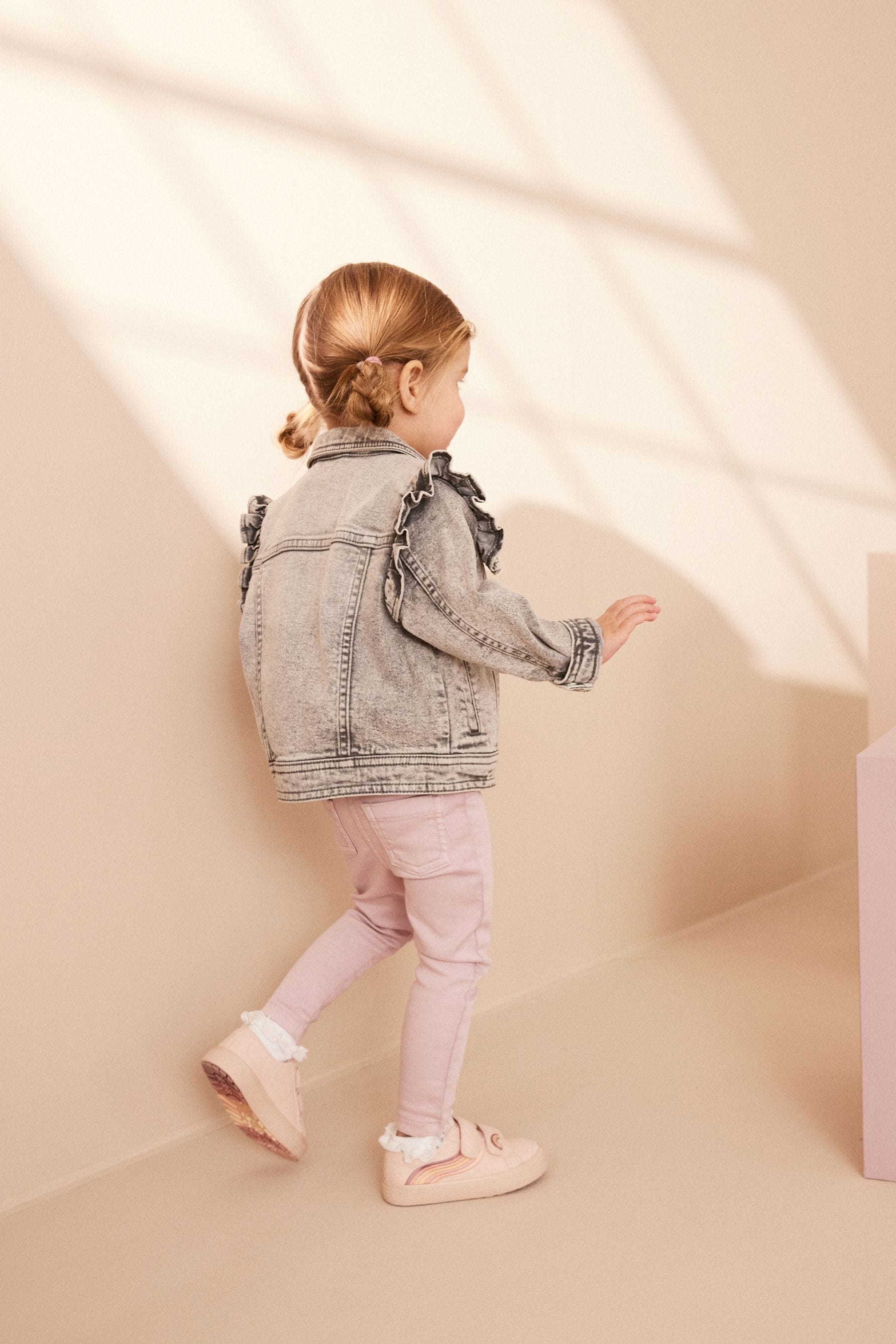 Grey Denim Frill Jacket (3mths-7yrs)