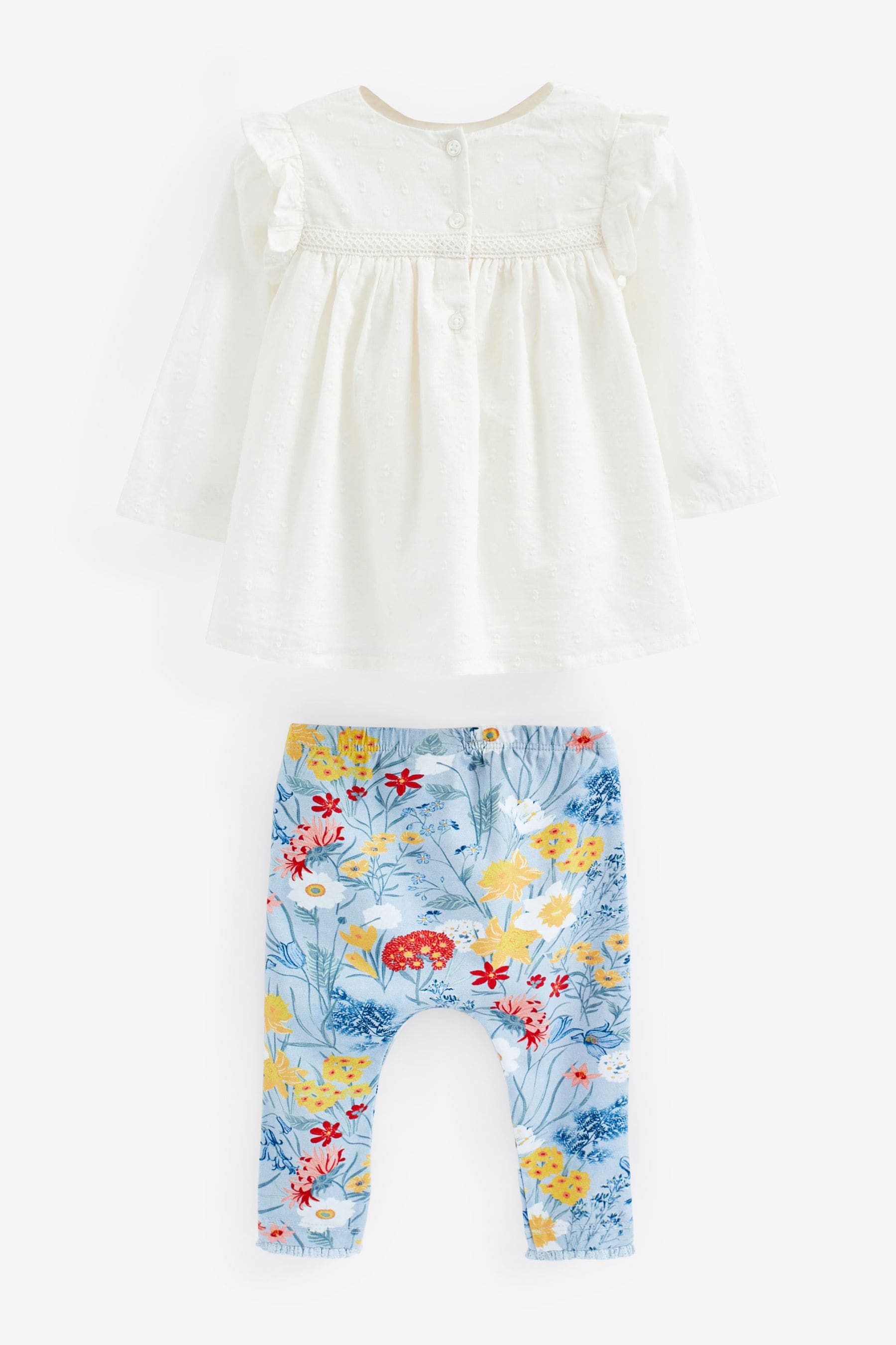 Lemon Yellow Duck Baby Top And Leggings Set