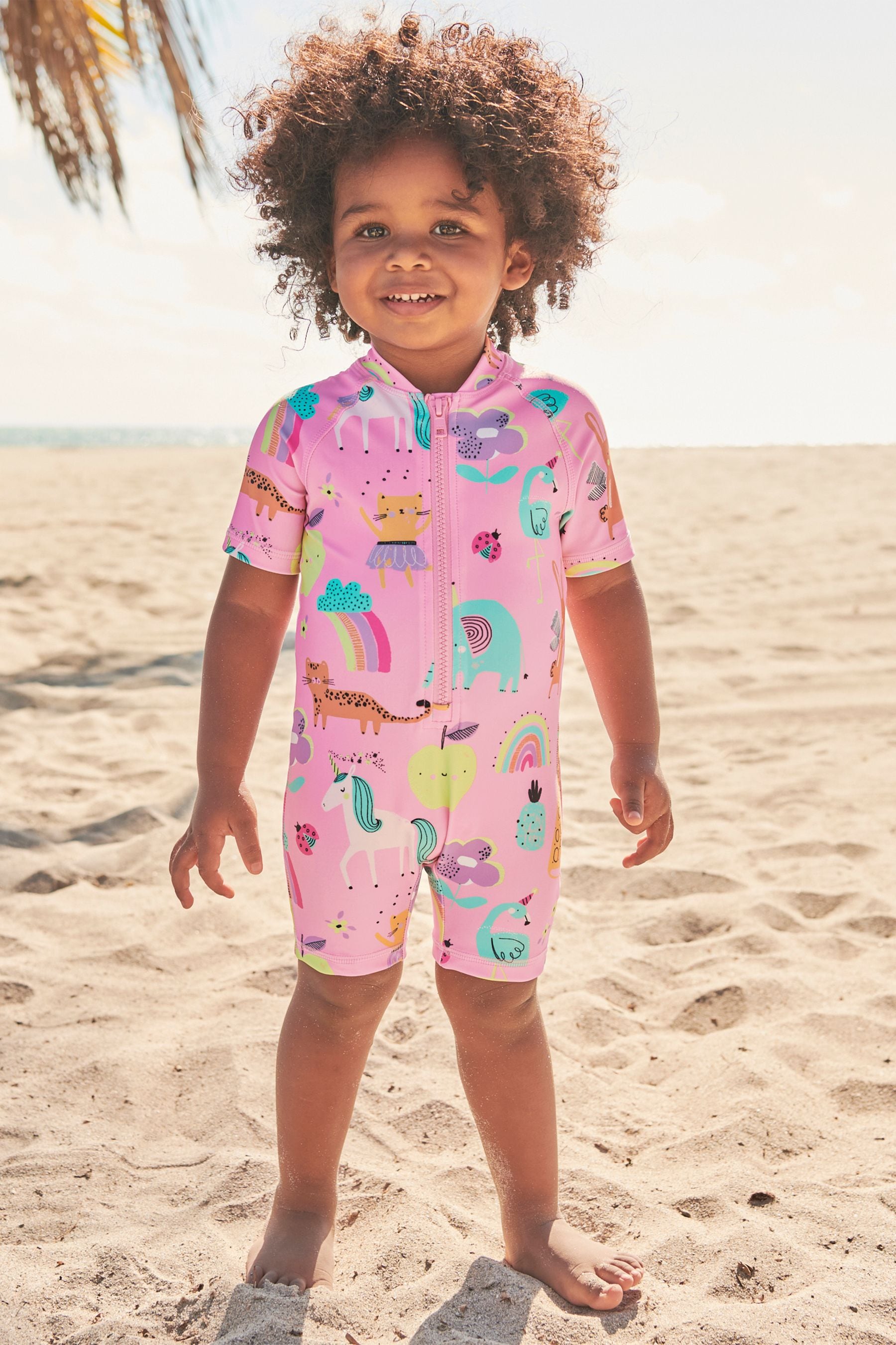 Pink Unicorn Sunsafe Swim Suit (3mths-7yrs)