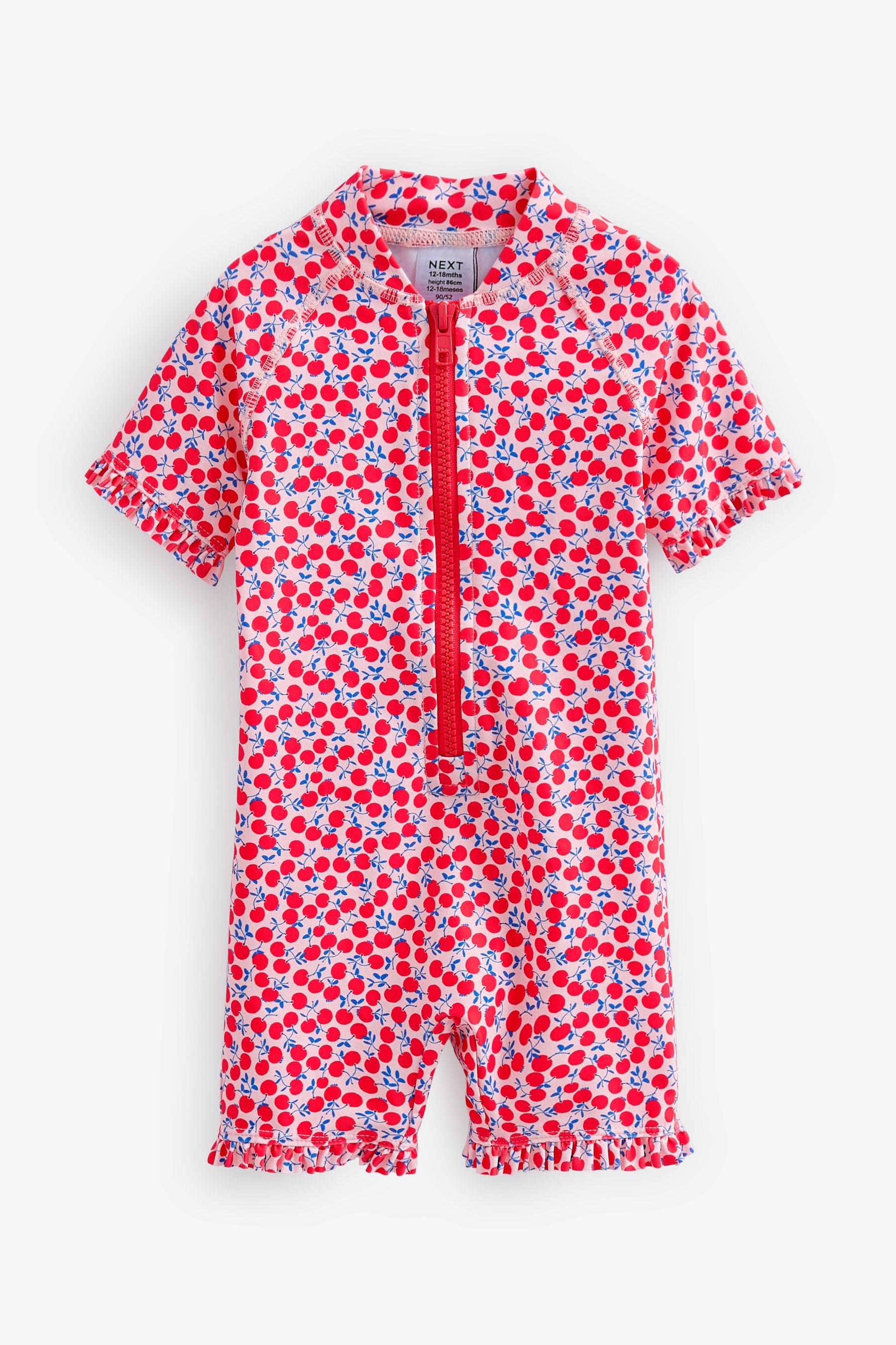 Red/White Sunsafe Swim Suit (3mths-7yrs)