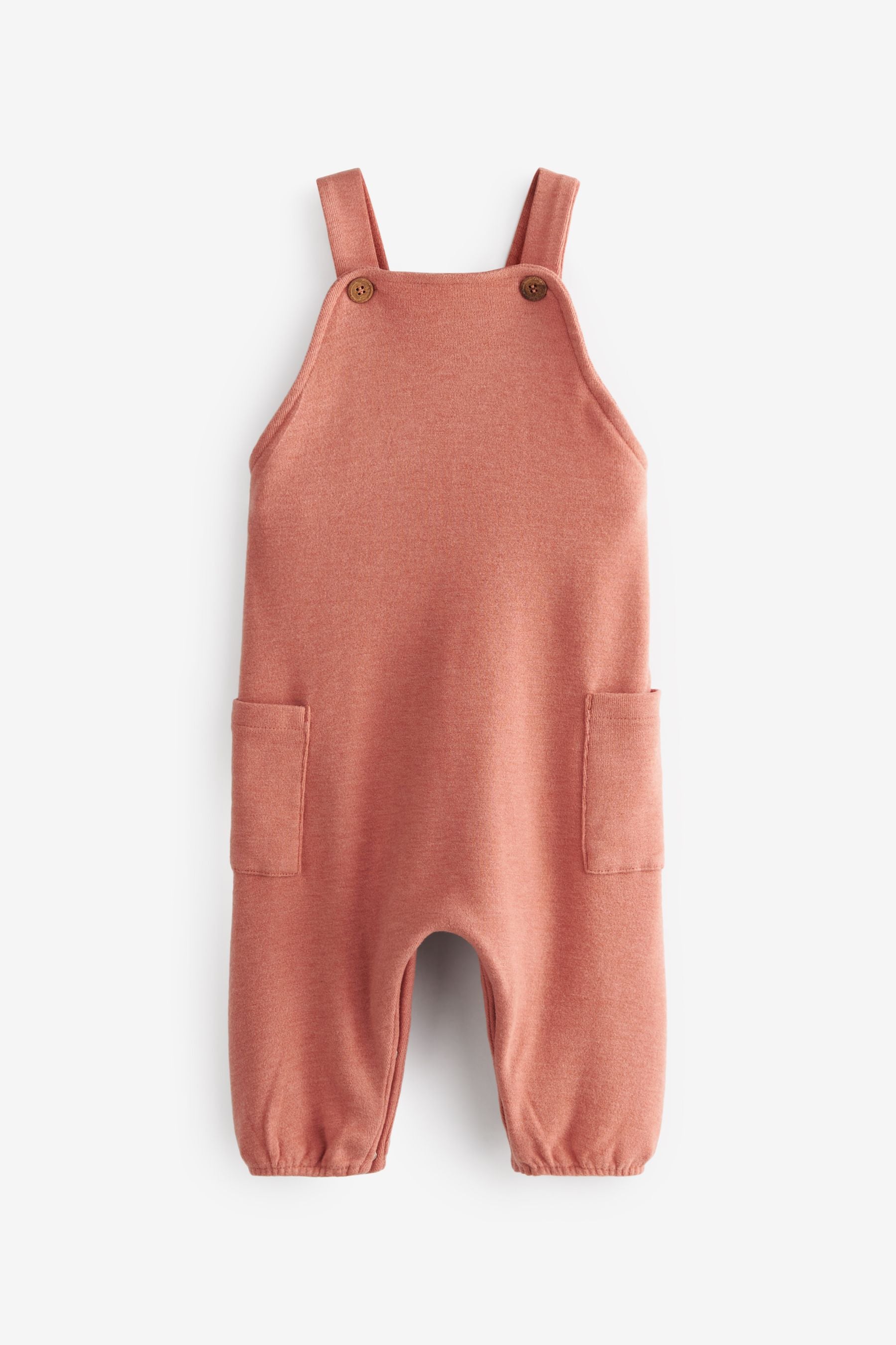 Rust Brown Slouchy Baby Dungarees (0mths-2yrs)