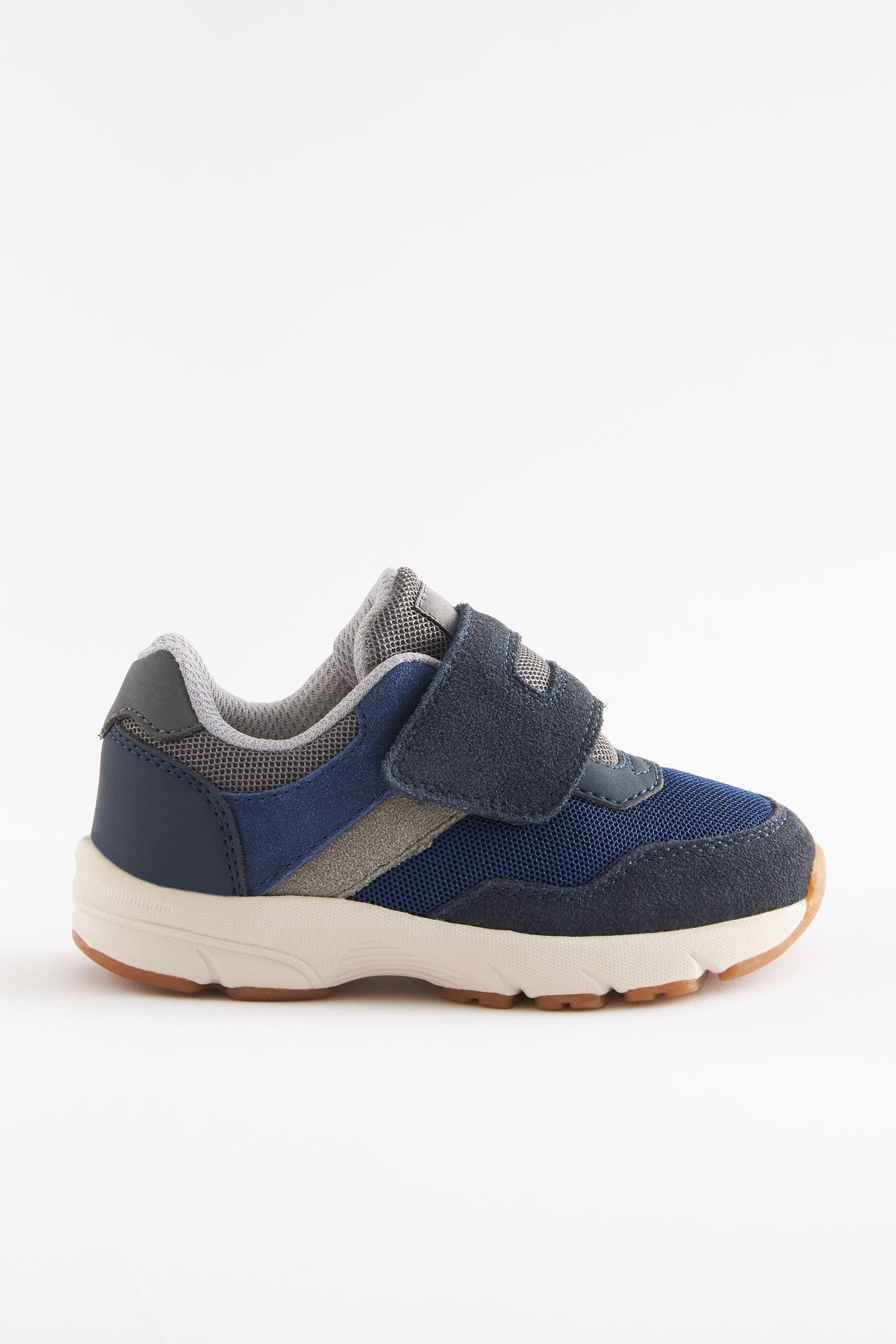 Navy Blue One Strap Touch Fastening Trainers