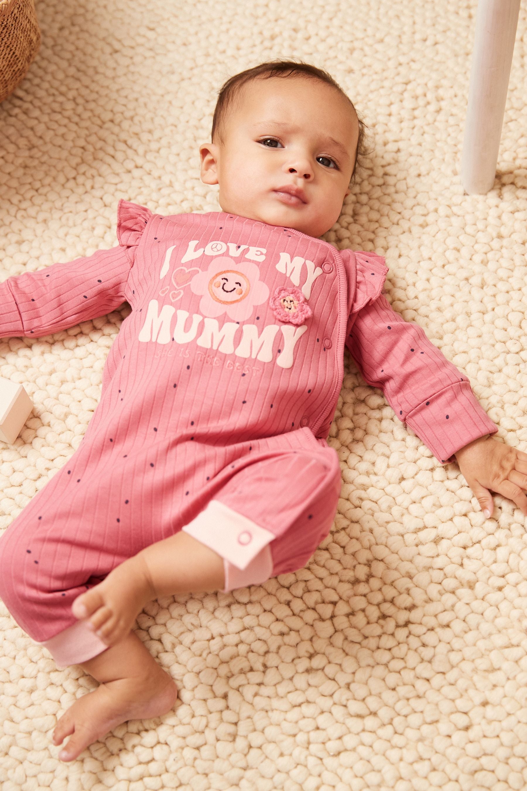 Pink Mummy Retro Floral Family Sleepsuit (0mths-3yrs)