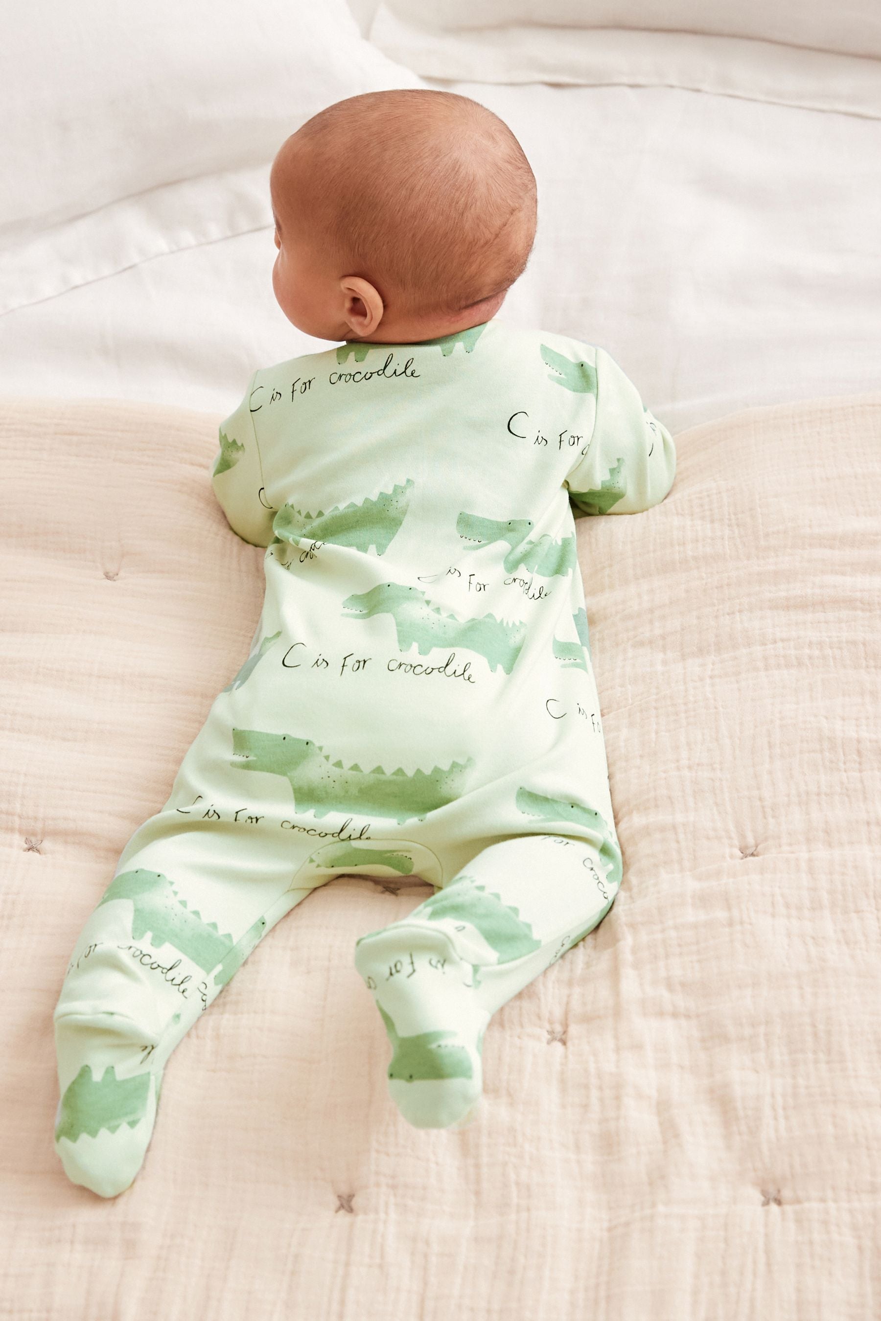 Multi Pastel Baby Character Sleepsuits 3 Pack (0-3yrs)