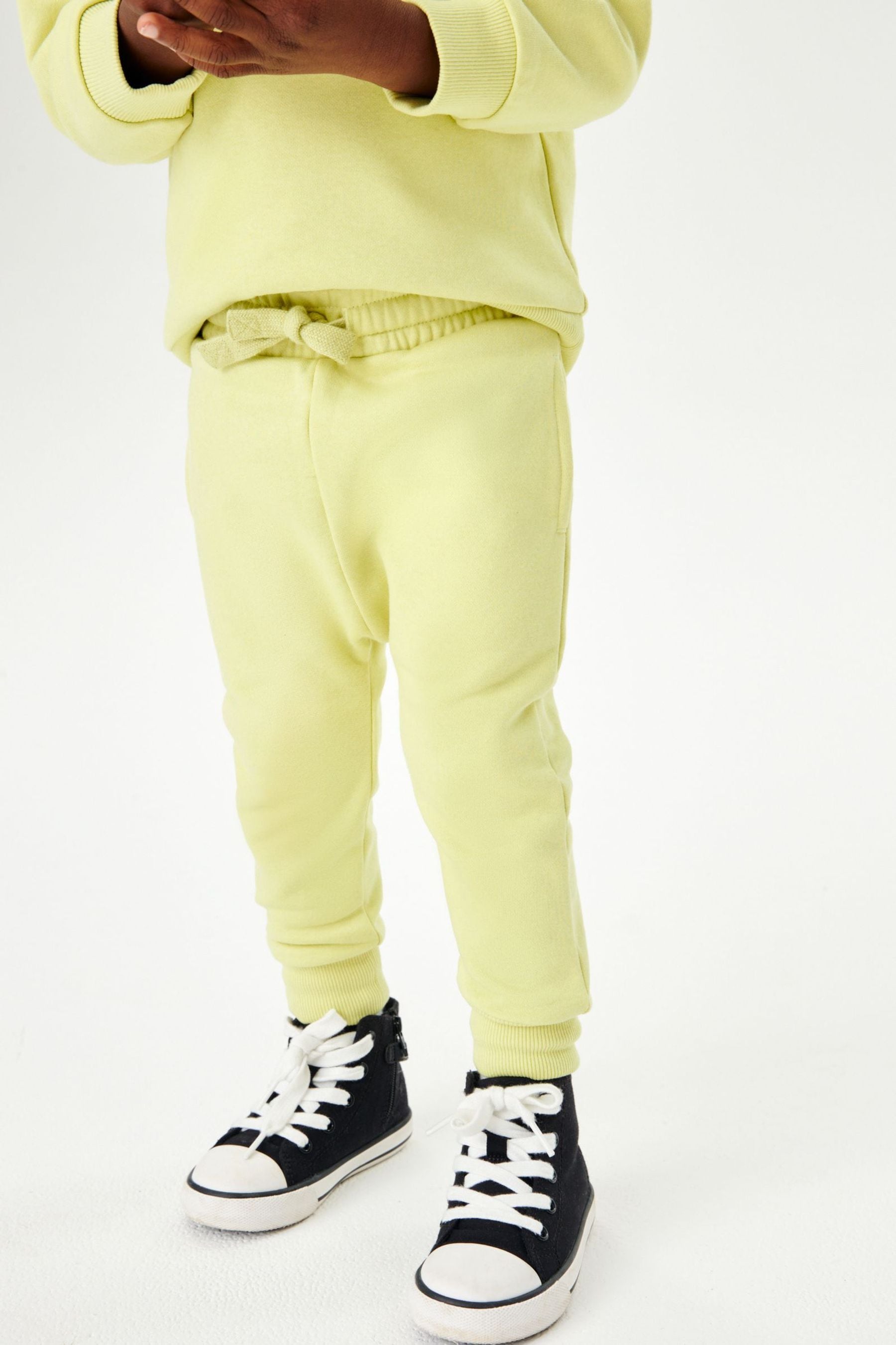 Lime Green Jersey Sweatshirt And Joggers Set (3mths-7yrs)