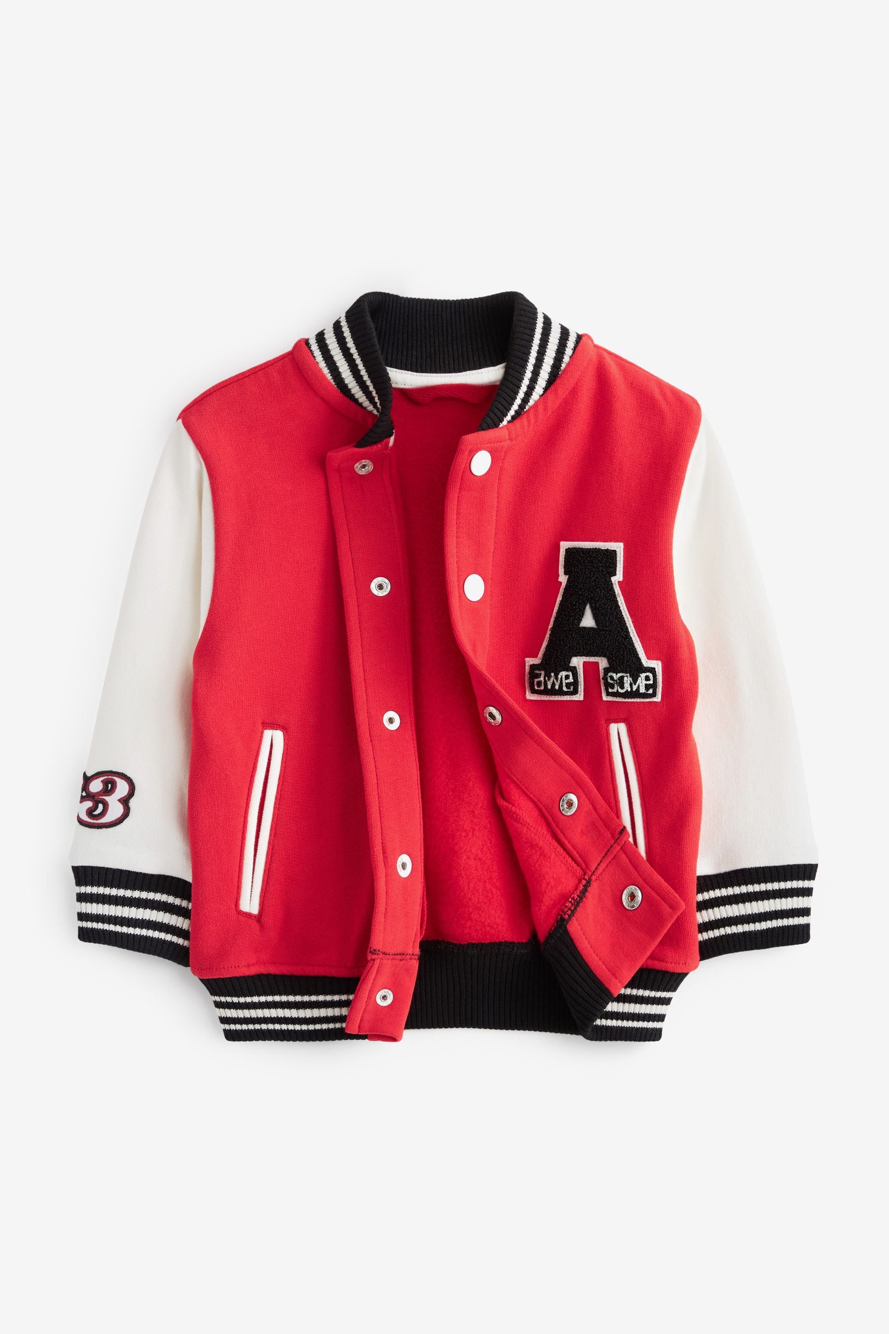 Red Letterman Jacket (3mths-7yrs)