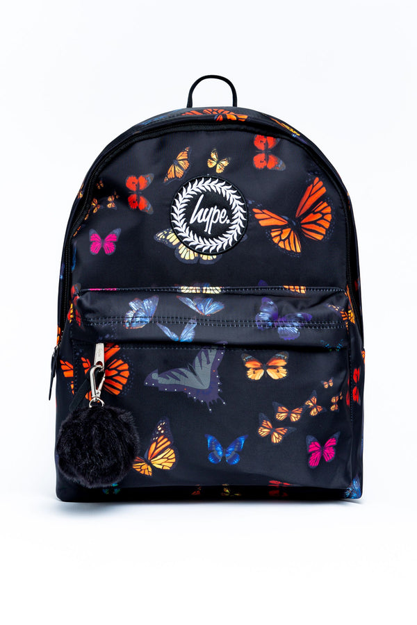 Black Hype. Black Winter Butterfly Backpack