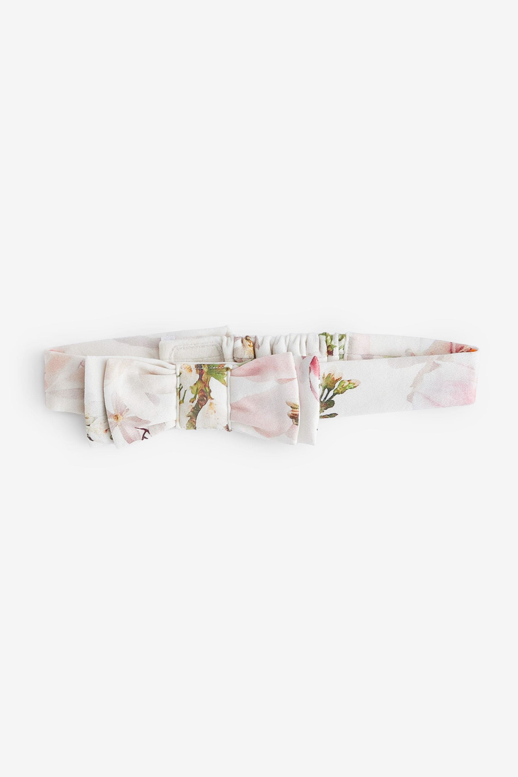 White Baker by Ted Baker Floral White Romper and Headband Set