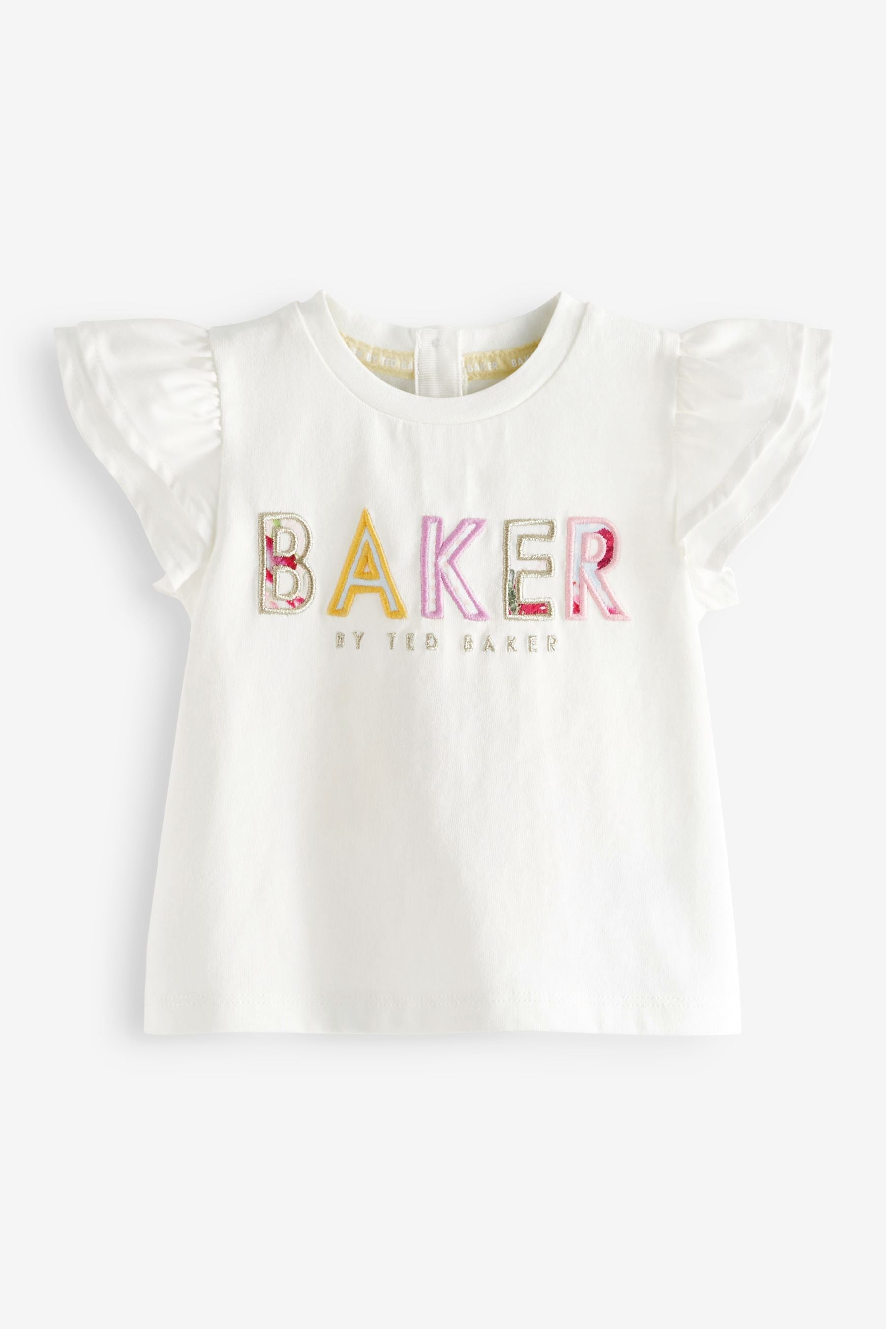 Yellow Baker by Ted Baker Yellow Floral Legging and Pleated Back T-Shirt Set