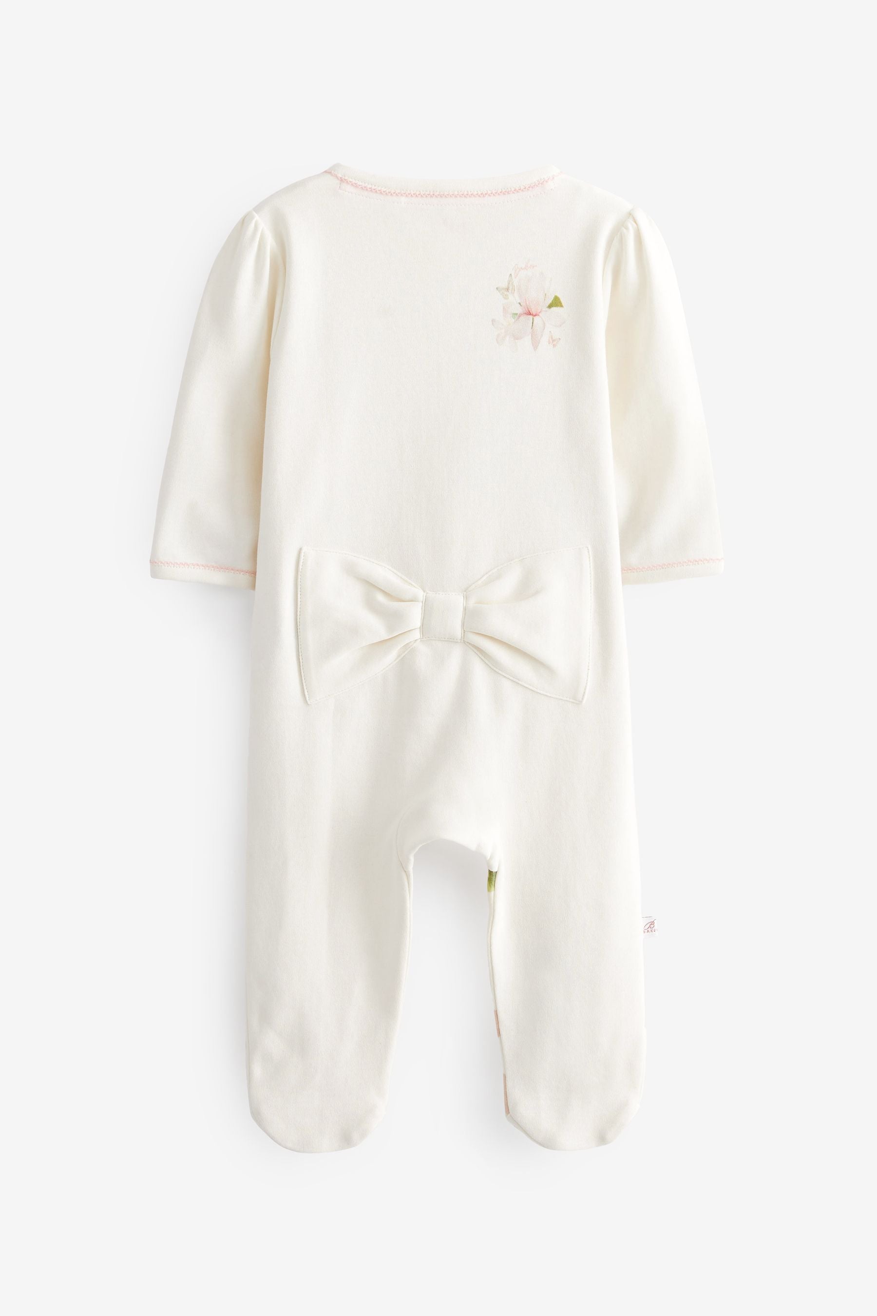 White Baker by Ted Baker White Graphic Sleepsuit and Headband Set