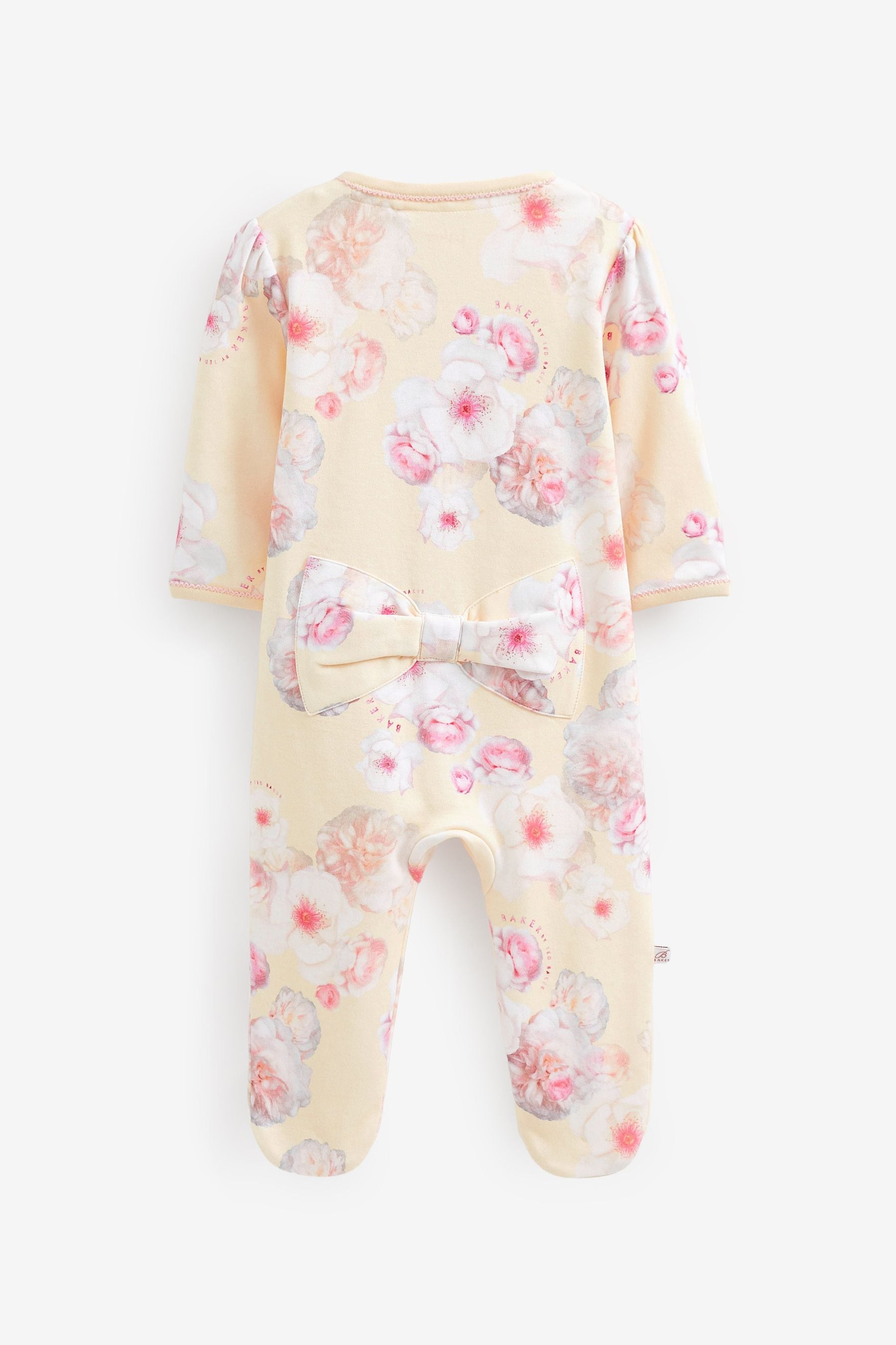 Yellow Baker by Ted Baker Yellow Floral Sleepsuit and Headband Set