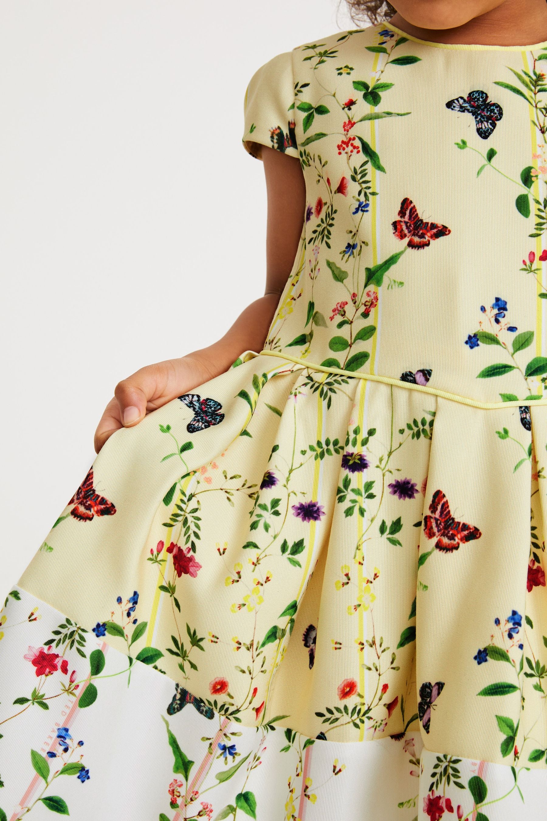 Yellow Baker by Ted Baker Yellow Floral Ottoman Dress