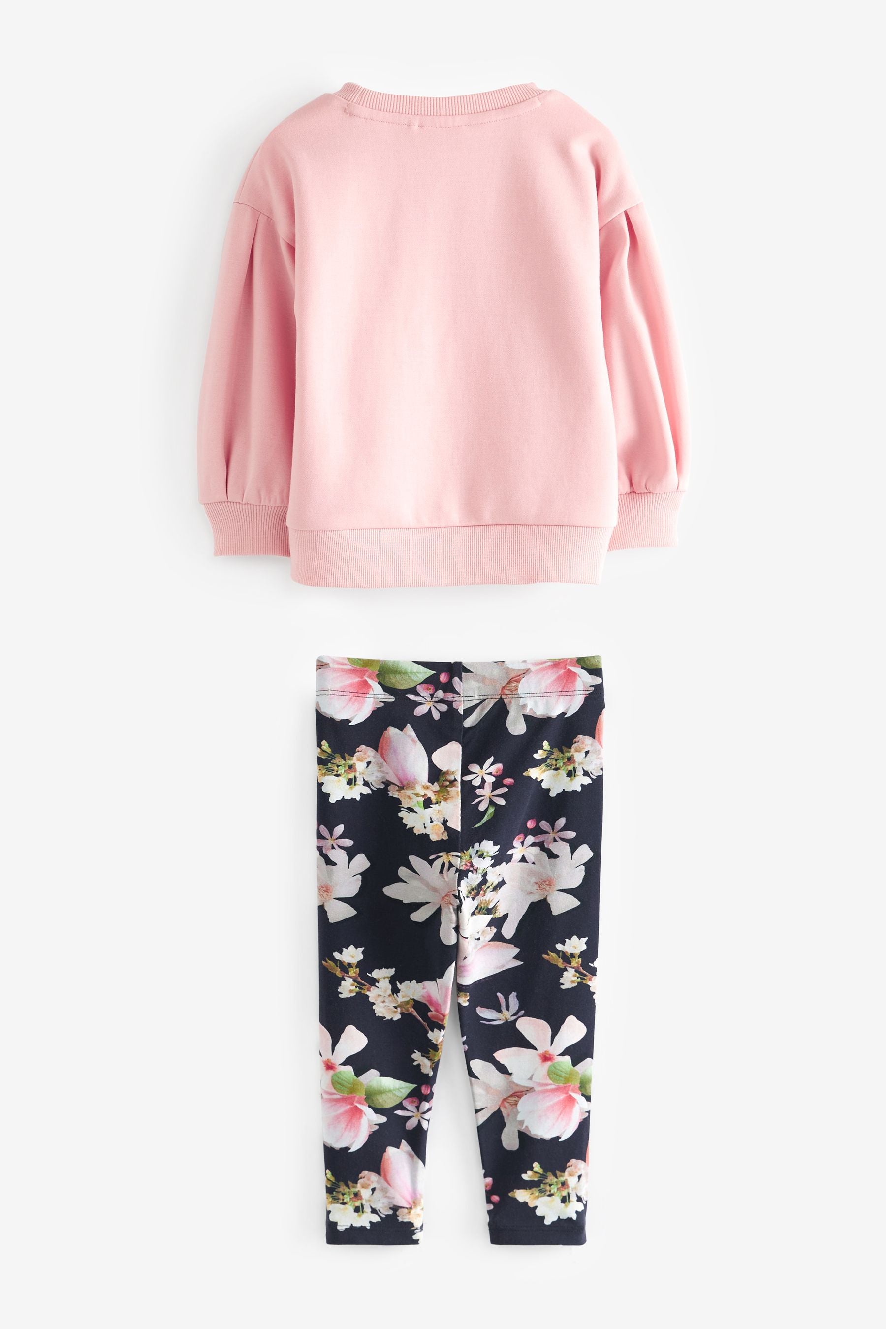 Pink Baker by Ted Baker Pink Legging and Embroidered Sweater Set