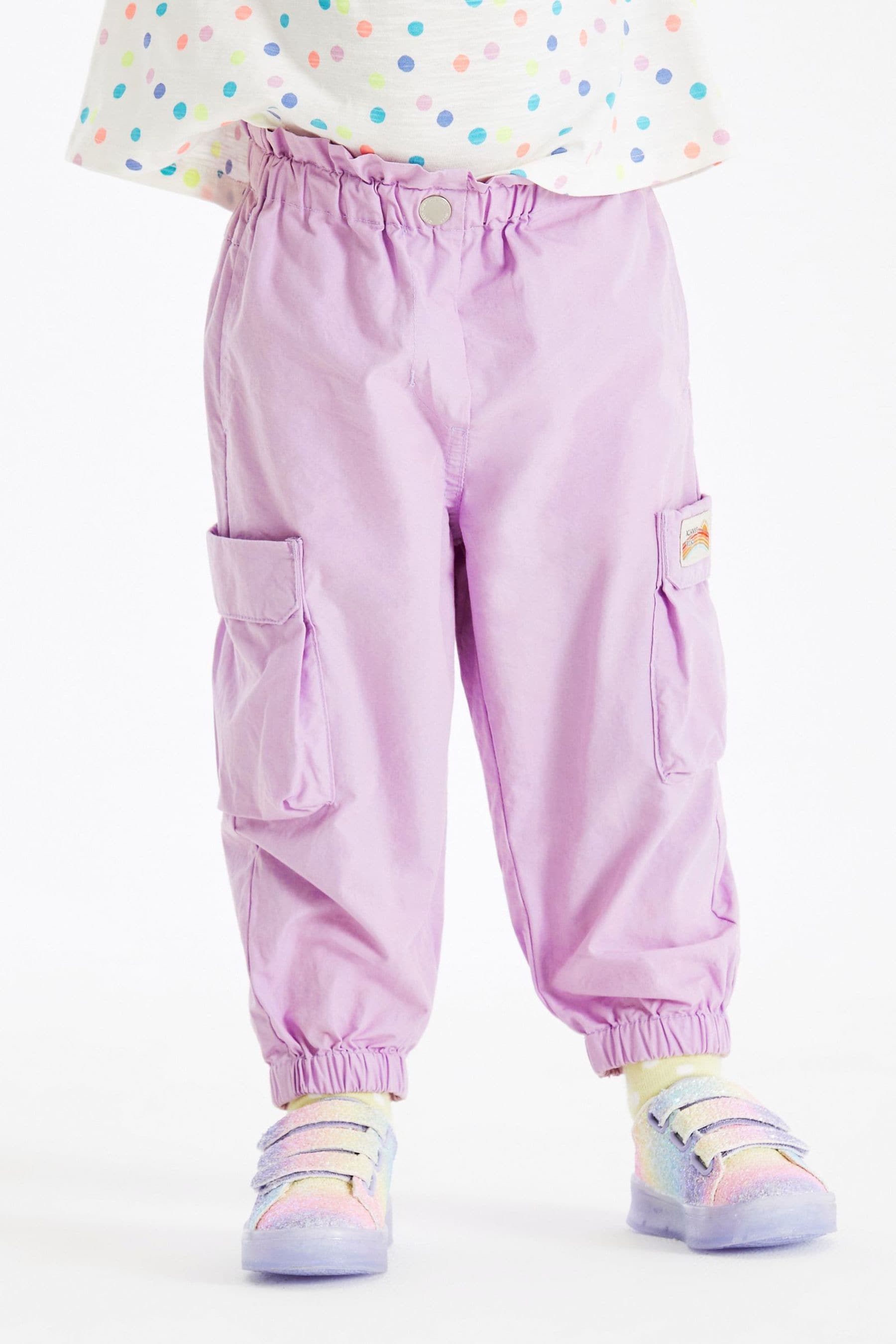 Purple Cargo Pocket Trousers (3mths-7yrs)