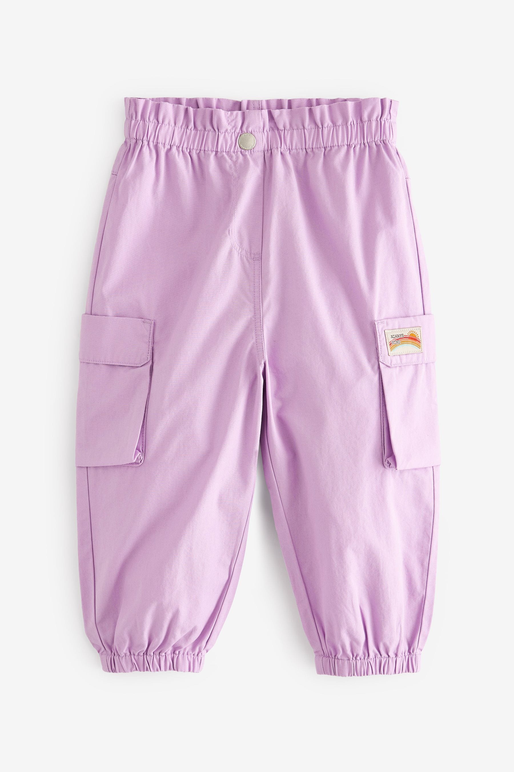 Purple Cargo Pocket Trousers (3mths-7yrs)