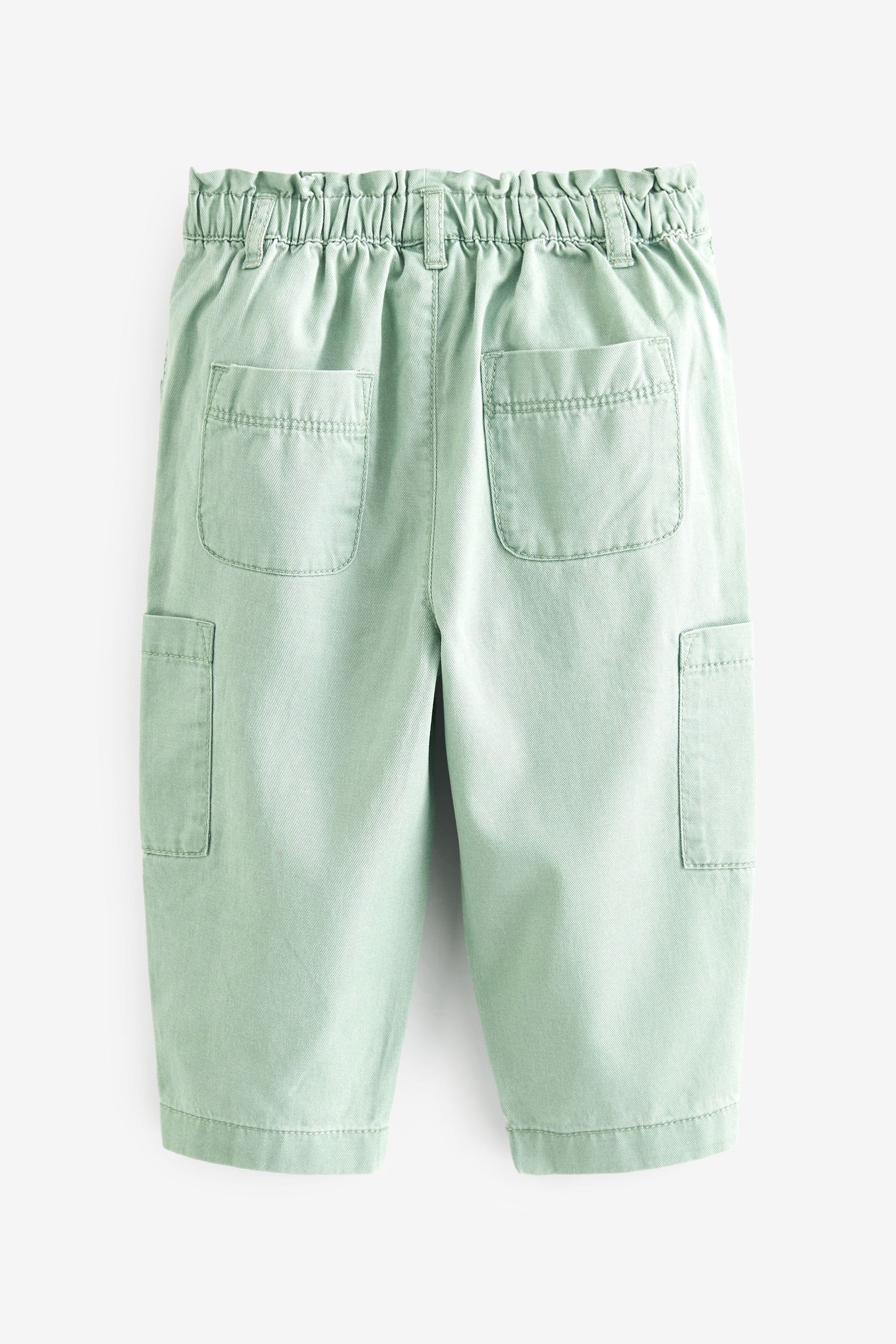 Sage Green Cargo Trousers (3mths-7yrs)