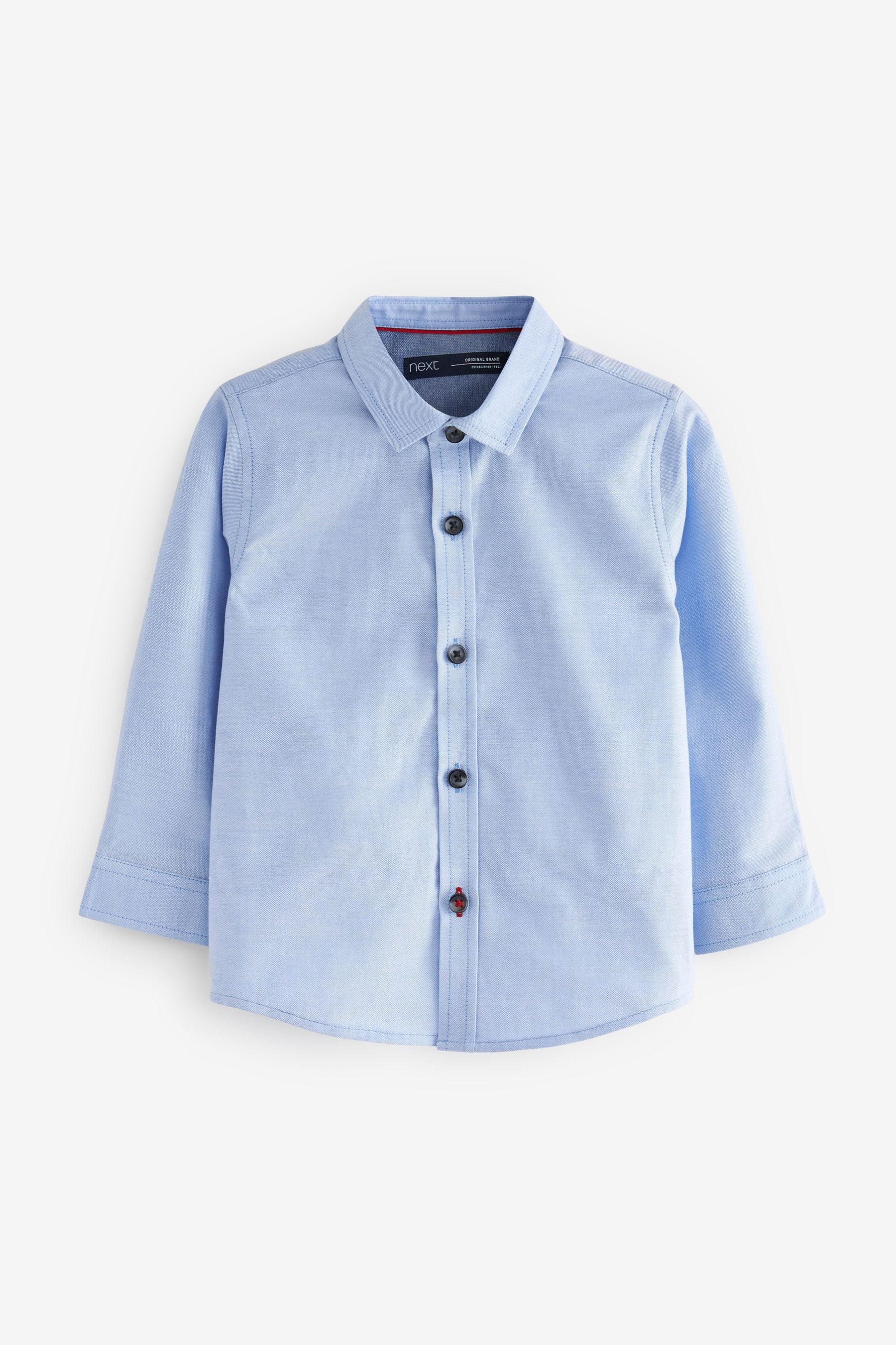 Blue Trimmed Oxford Shirt (3mths-7yrs)