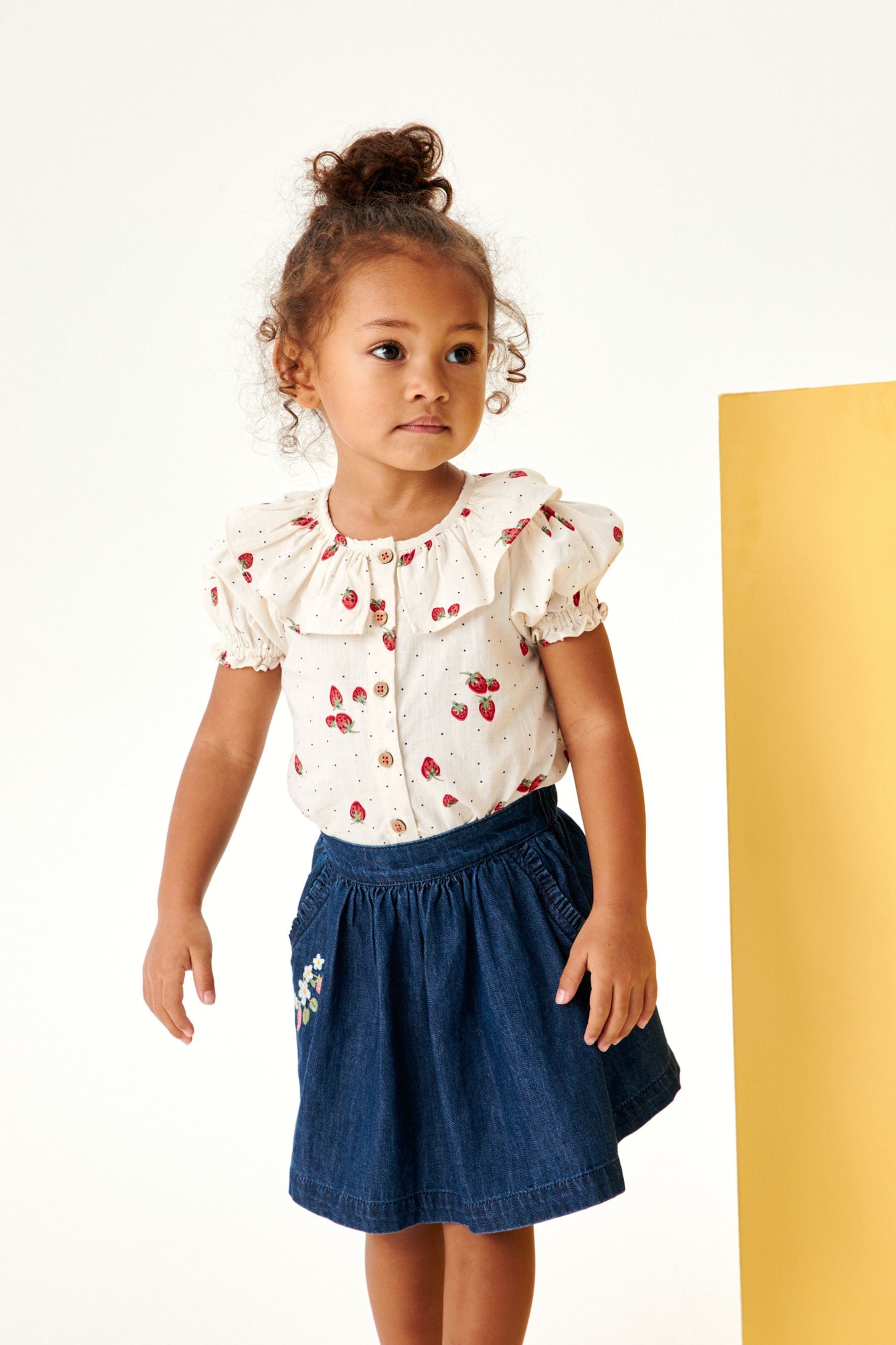 Denim 2 Piece Skirt & T-Shirt Set (3mths-7yrs)