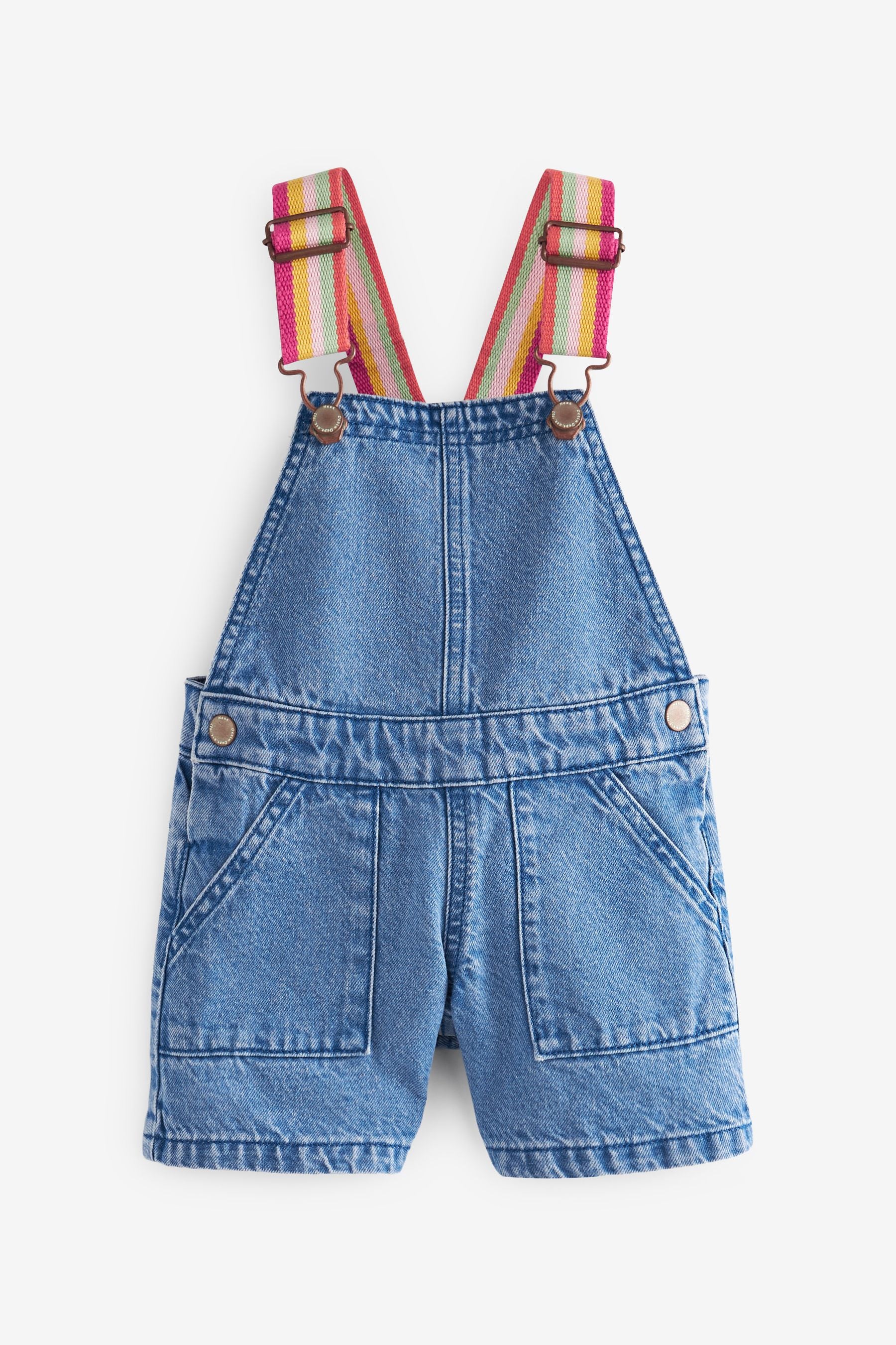 Denim Rainbow Strap Dungarees (3mths-7yrs)