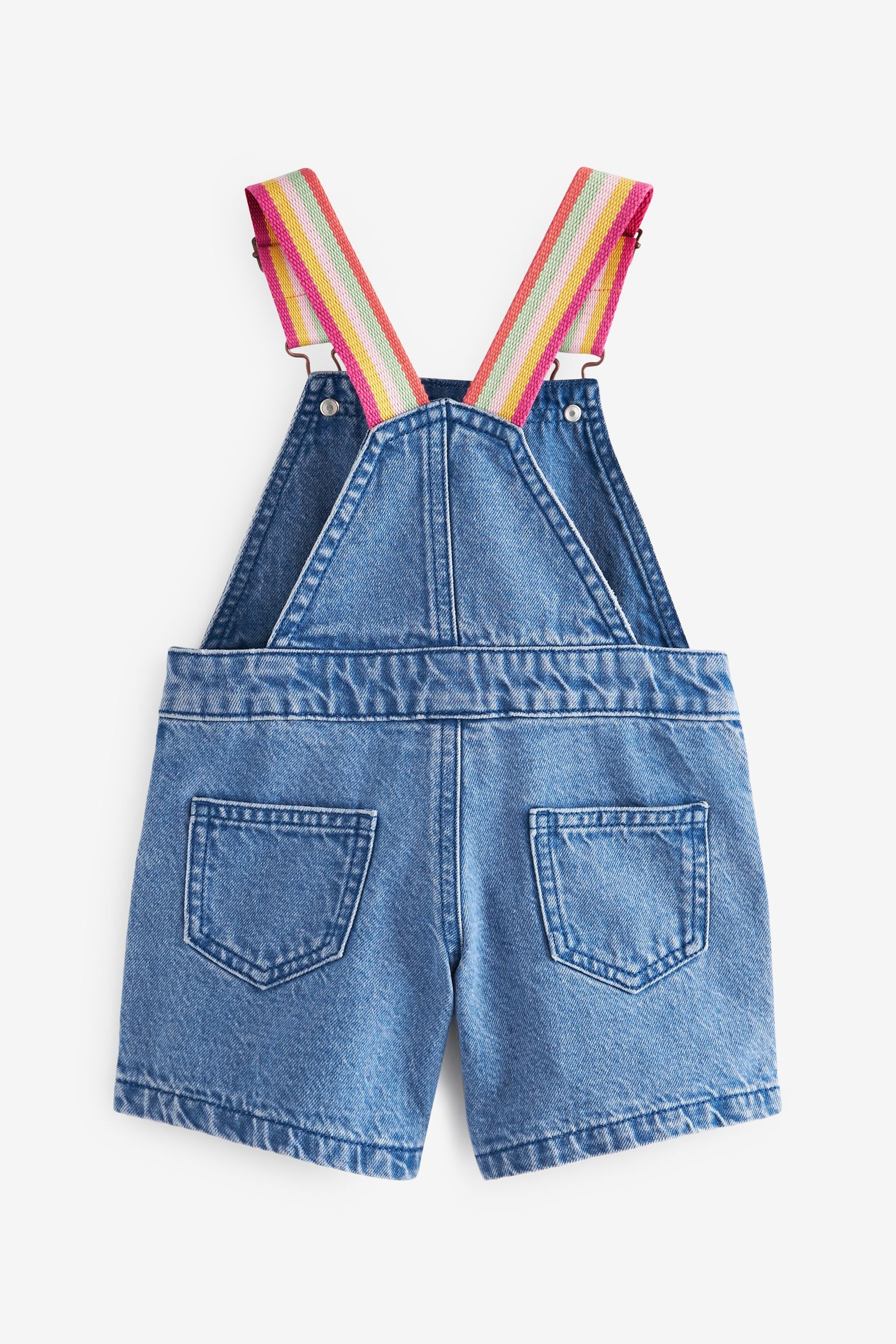 Denim Rainbow Strap Dungarees (3mths-7yrs)