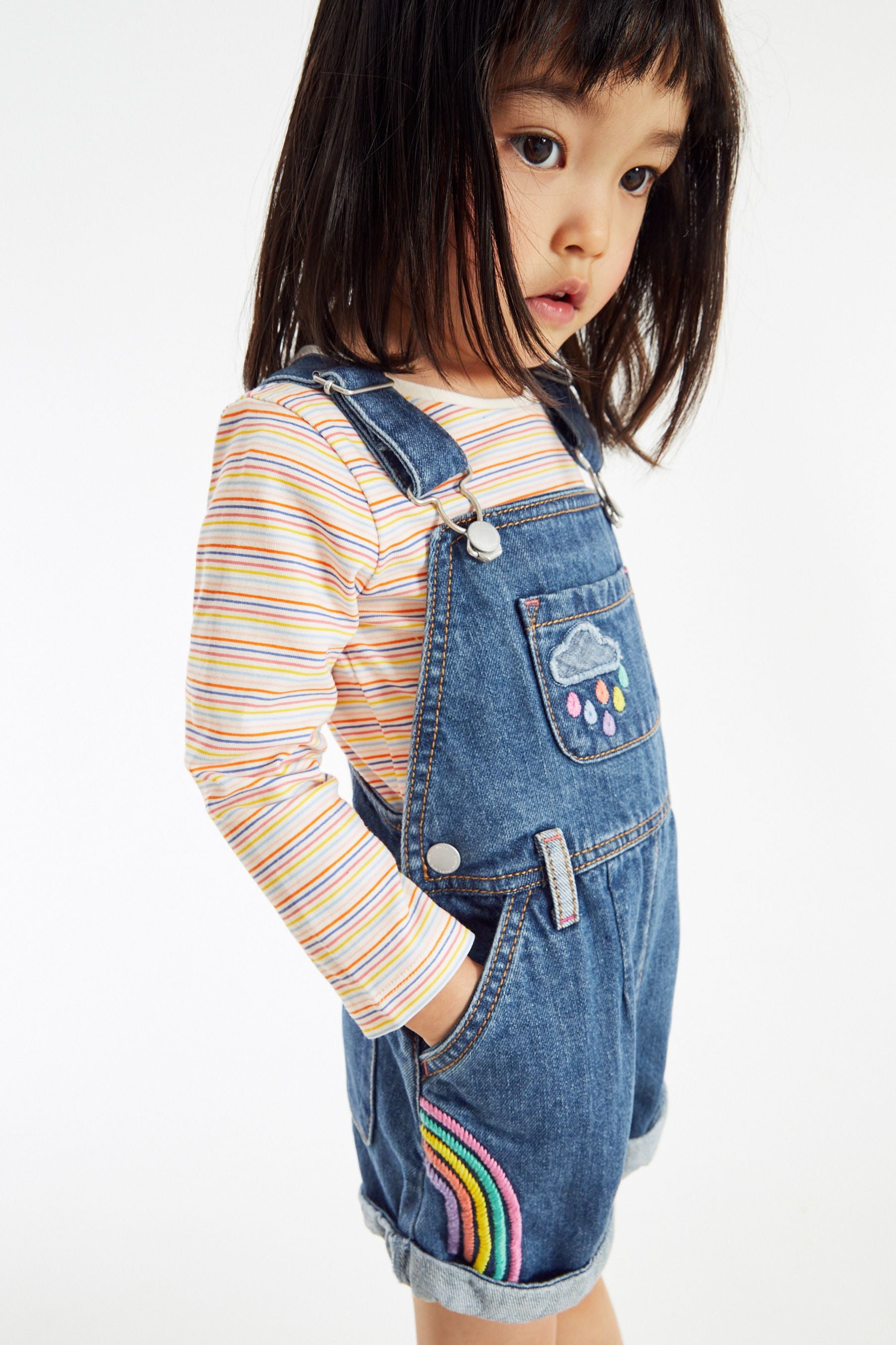 Denim 2 Piece Dungaree Set (3mths-7yrs)