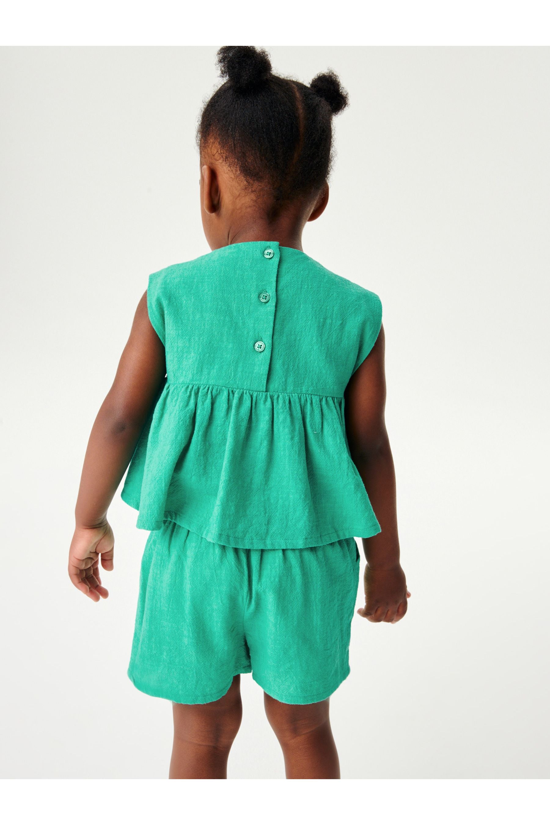 Green Top And Short Set (3mths-7yrs)