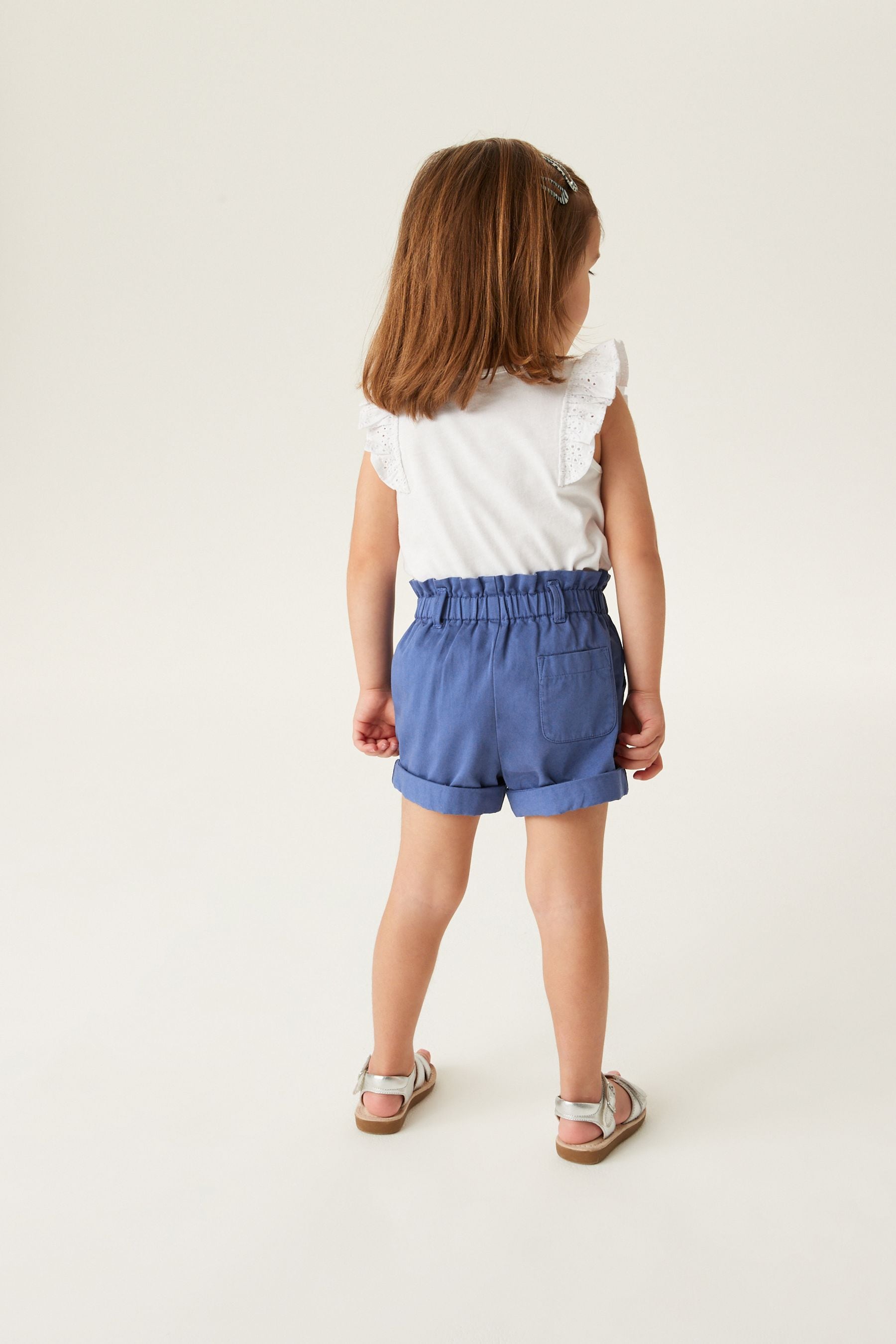 Navy Blue Chino Tie Belt Shorts (3mths-7yrs)