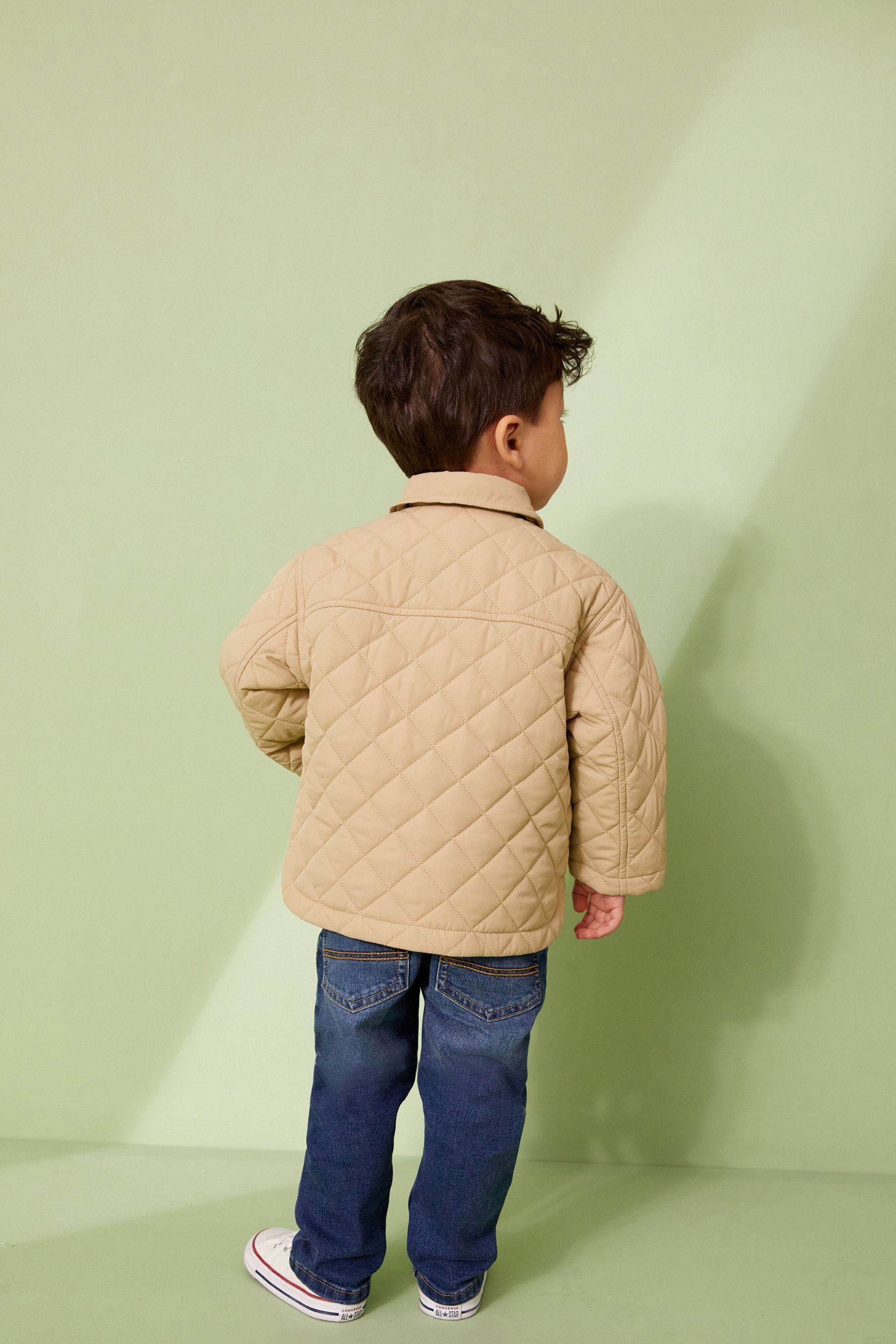 Neutral Lightweight Quilted Jacket (3mths-10yrs)