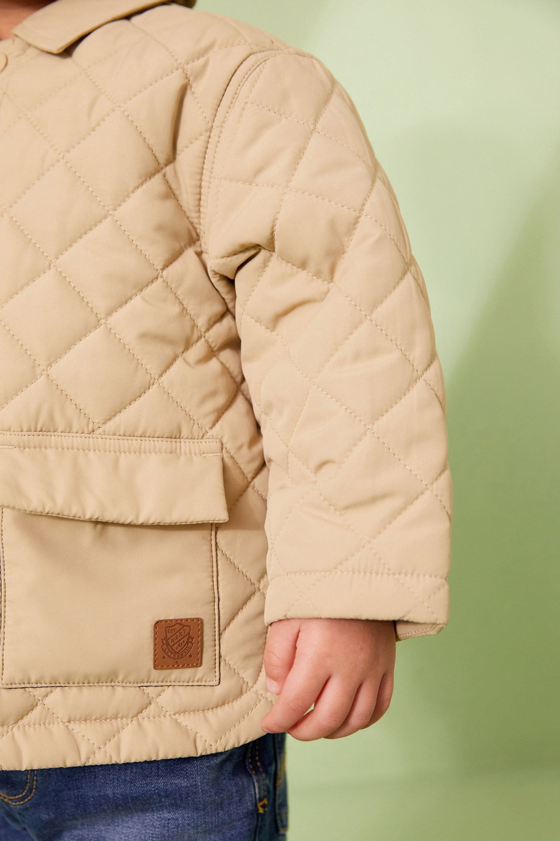 Neutral Lightweight Quilted Jacket (3mths-10yrs)