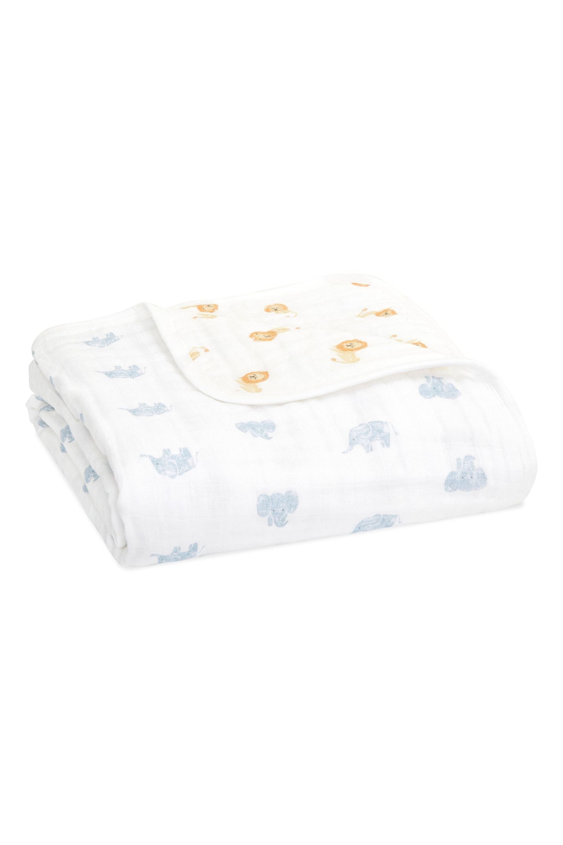 animal kingdom aden + anais Organic Cotton Muslin Dream Blanket