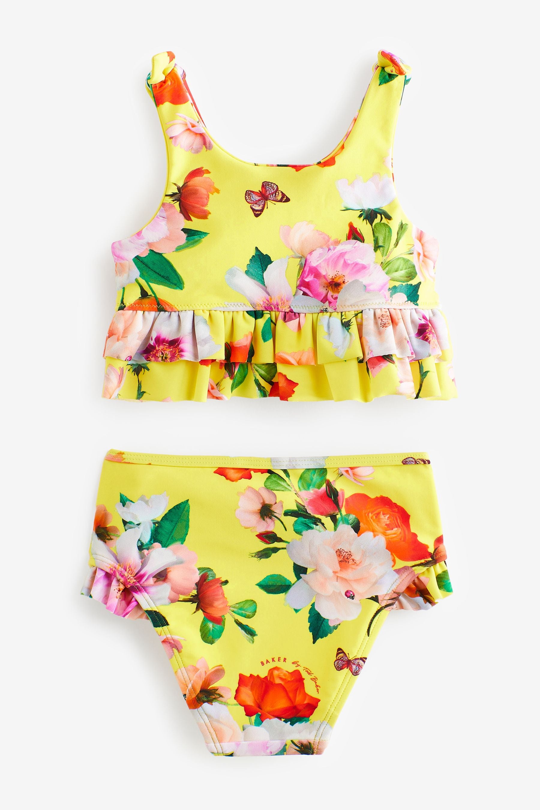 Yellow Baker by Ted Baker Yellow Floral Bikini