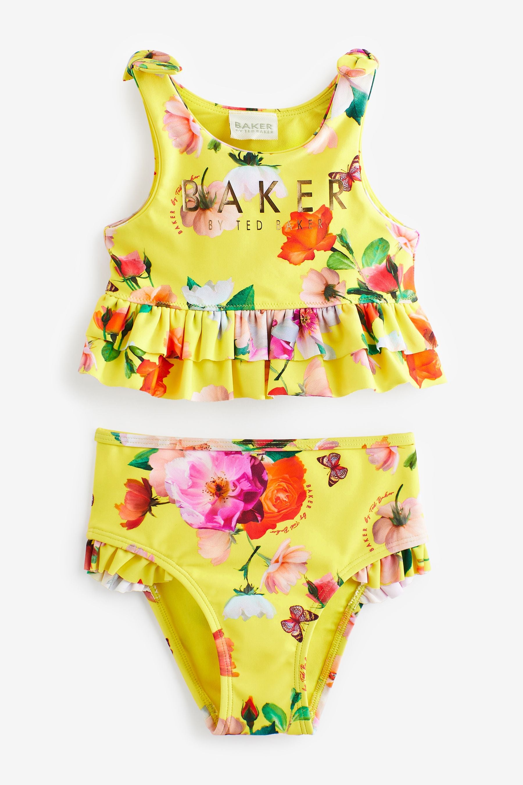 Yellow Baker by Ted Baker Yellow Floral Bikini